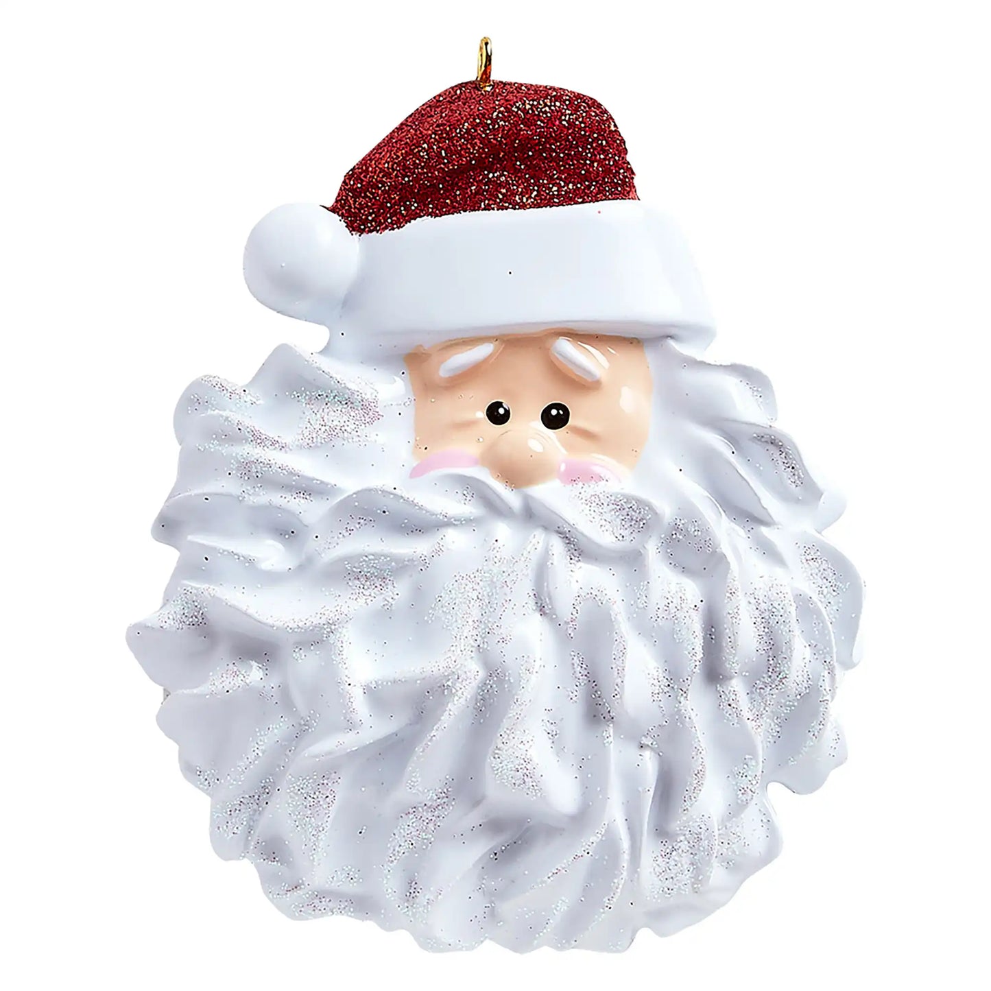 Santa Personalized Ornament - Glitter Beard