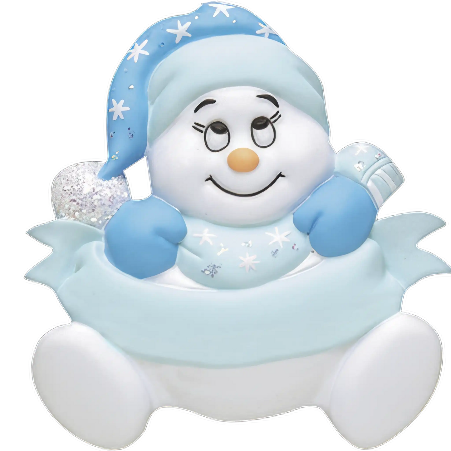 Baby Boy Snowman Christmas Ornament