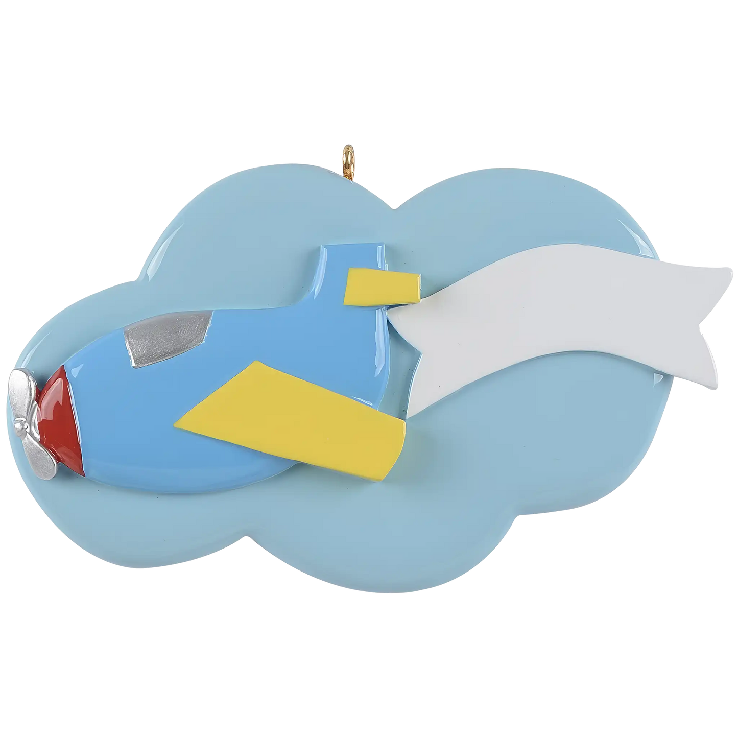 Adorno navideño de nubes de avión