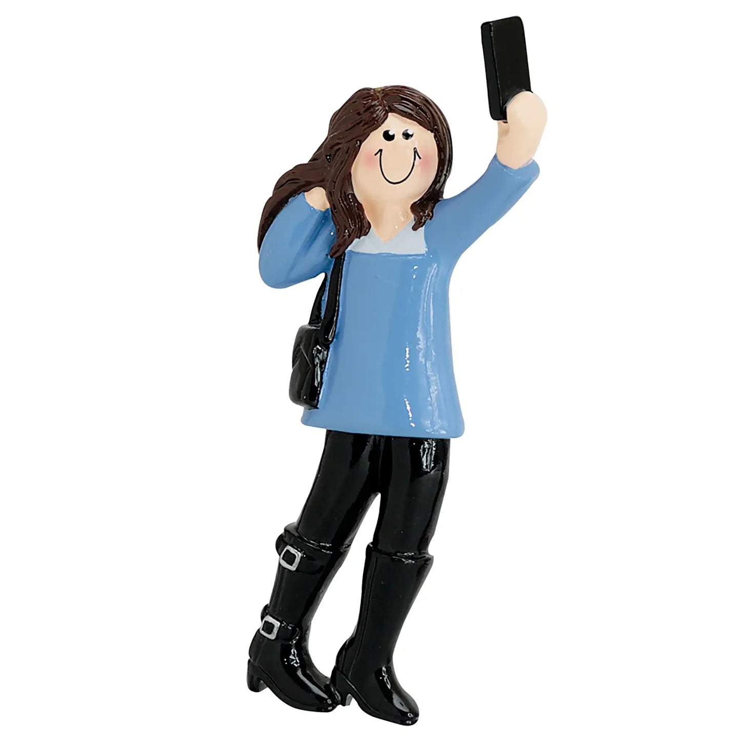 Selfie Girl Personalized Ornament