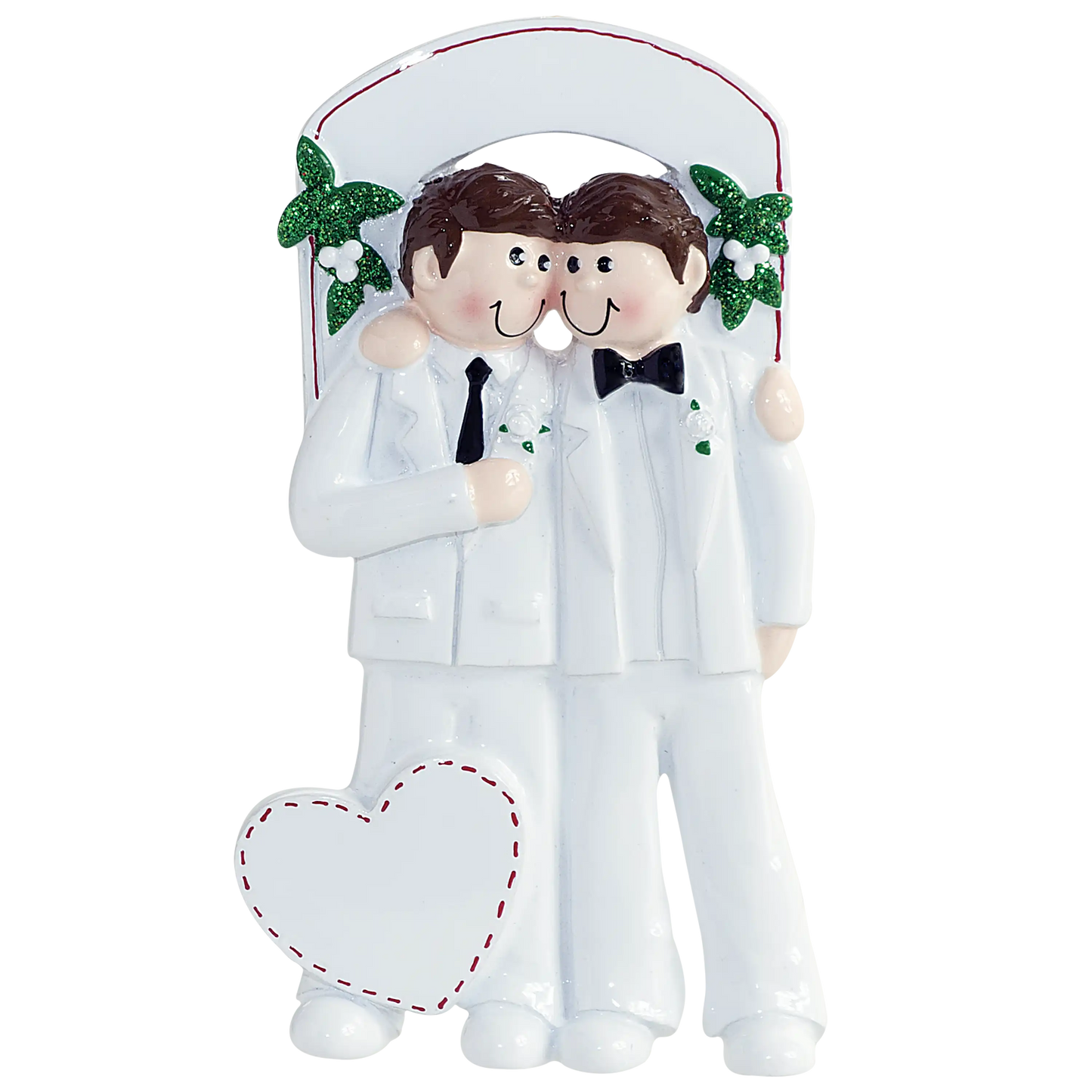 Gay Couple Male Wedding Personalized Ornament