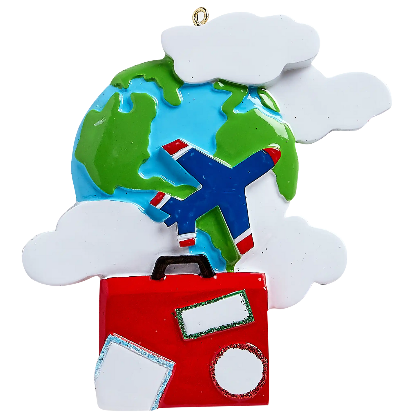 World Traveler Personalized Ornament