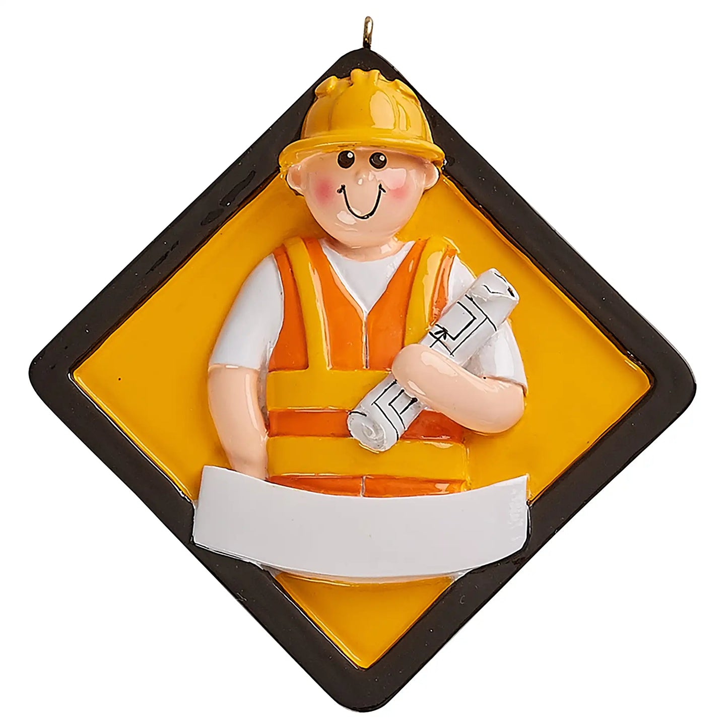 Construction Worker Personalized Ornament