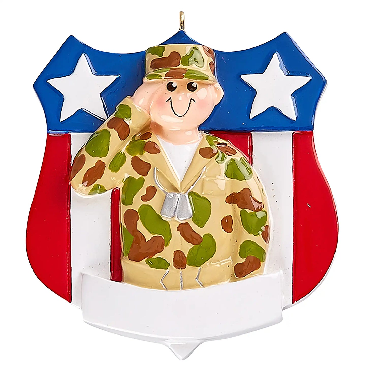 Adorno navideño del ejército de EE. UU.