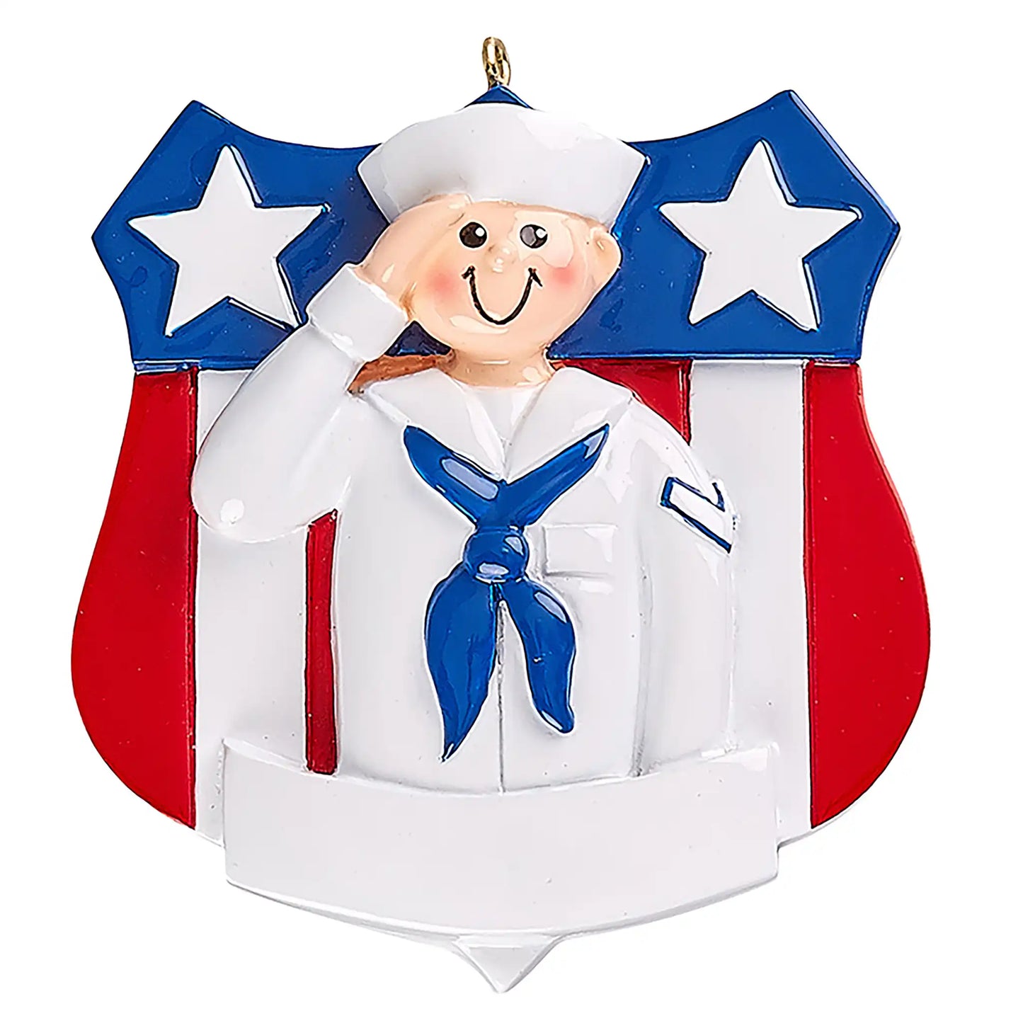Navy Sailor Military Personalized Ornament - USA