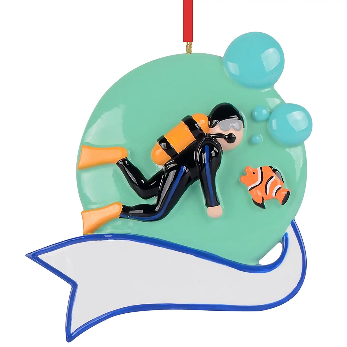 Scuba Diver Personalized Ornament