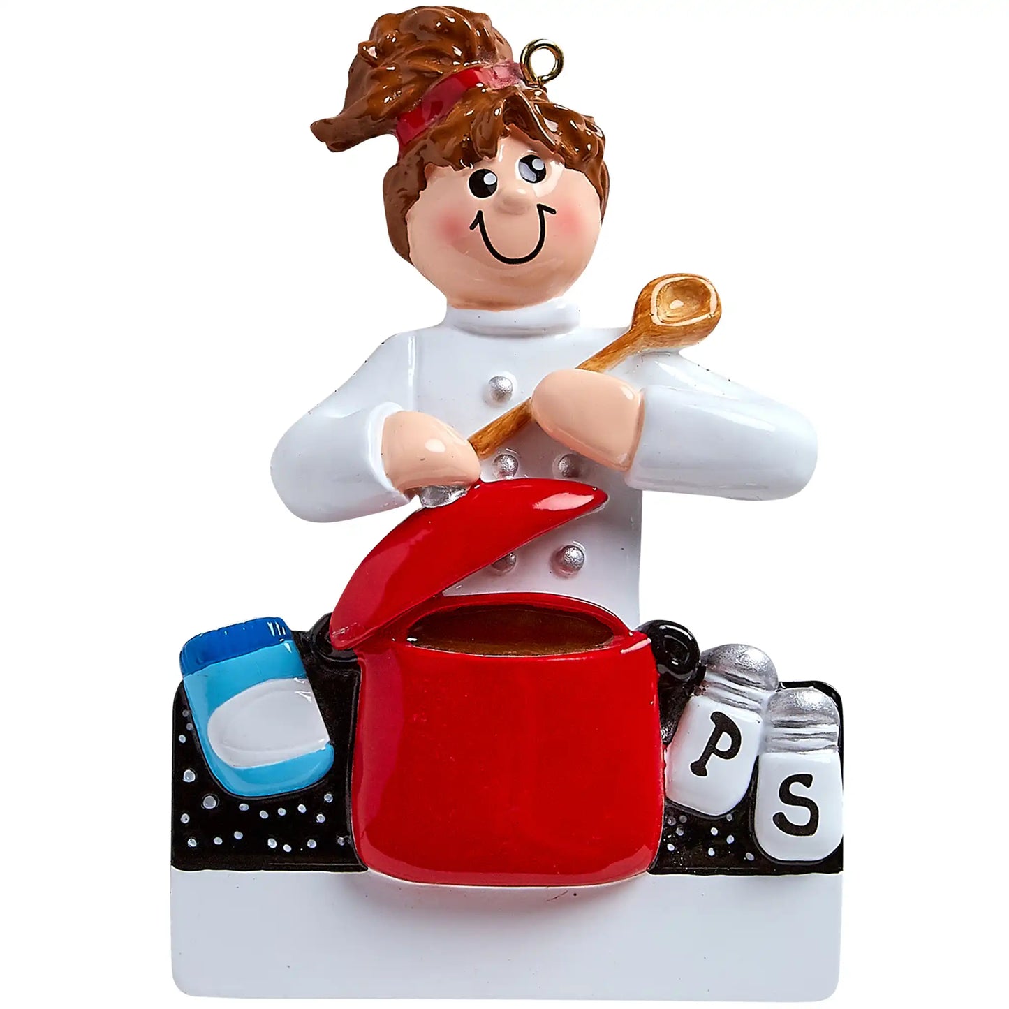 Adorno navideño de chef cocinero