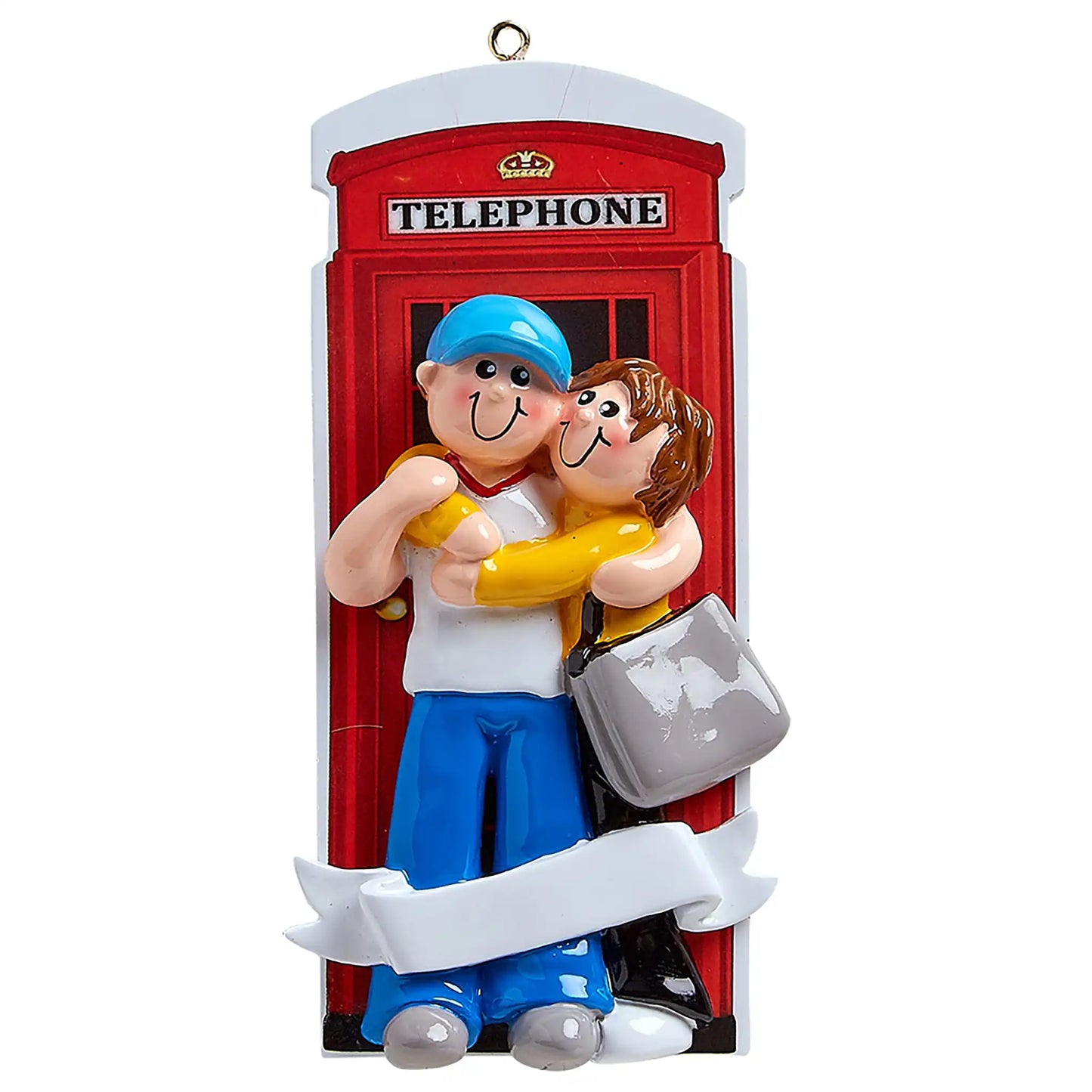 London Couple Personalized Ornament