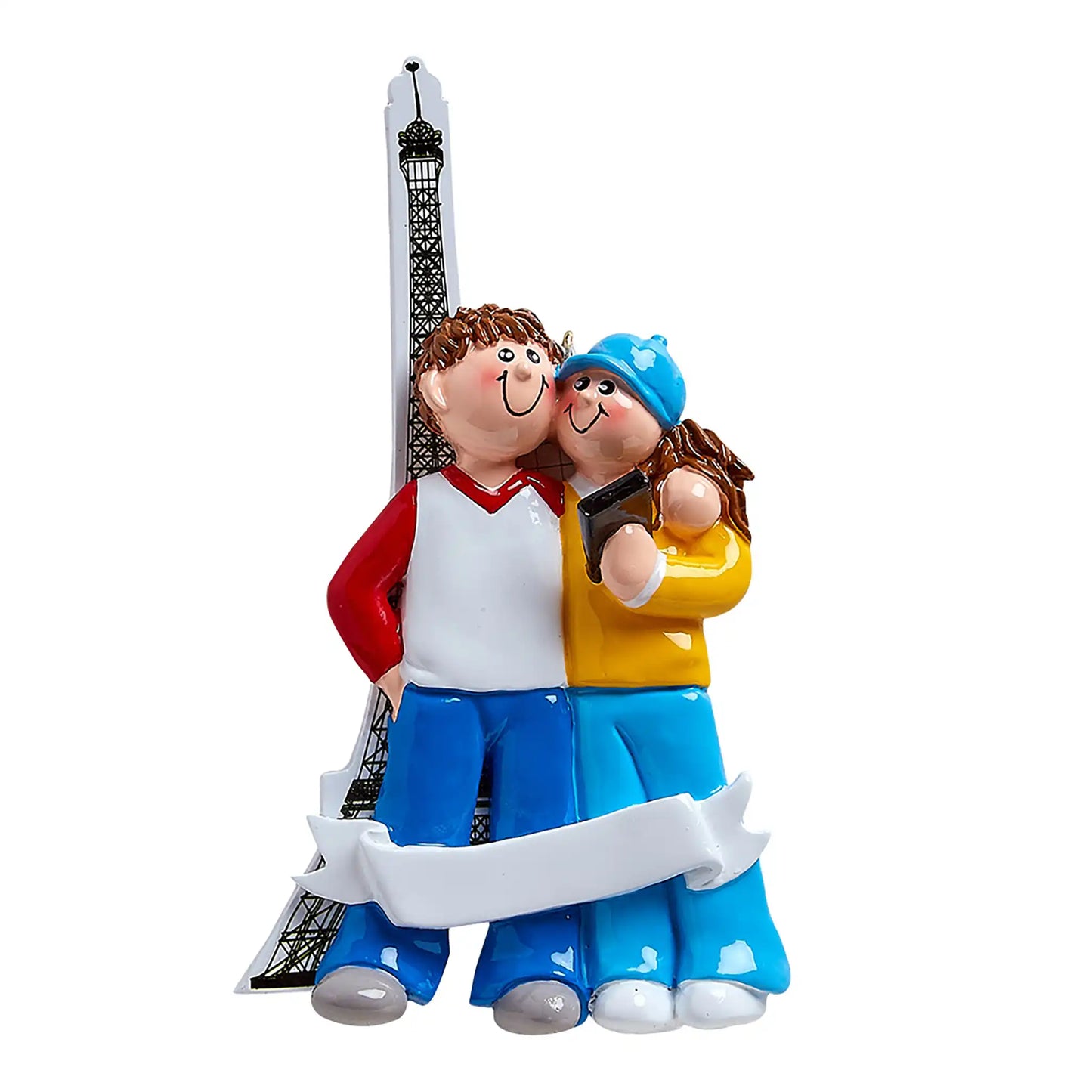Paris Couple Personalized Ornament