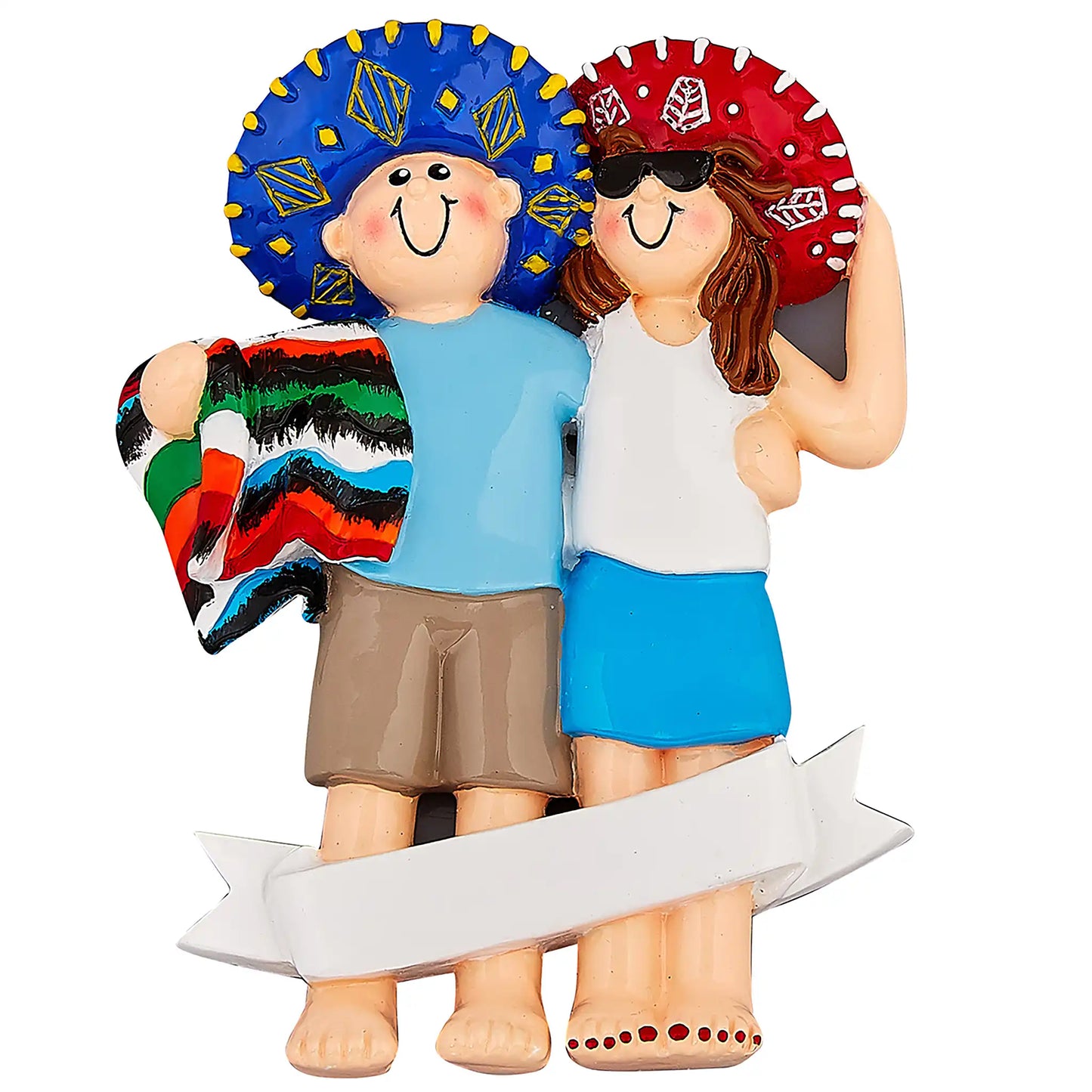 Adorno personalizado de pareja "Amor en México"