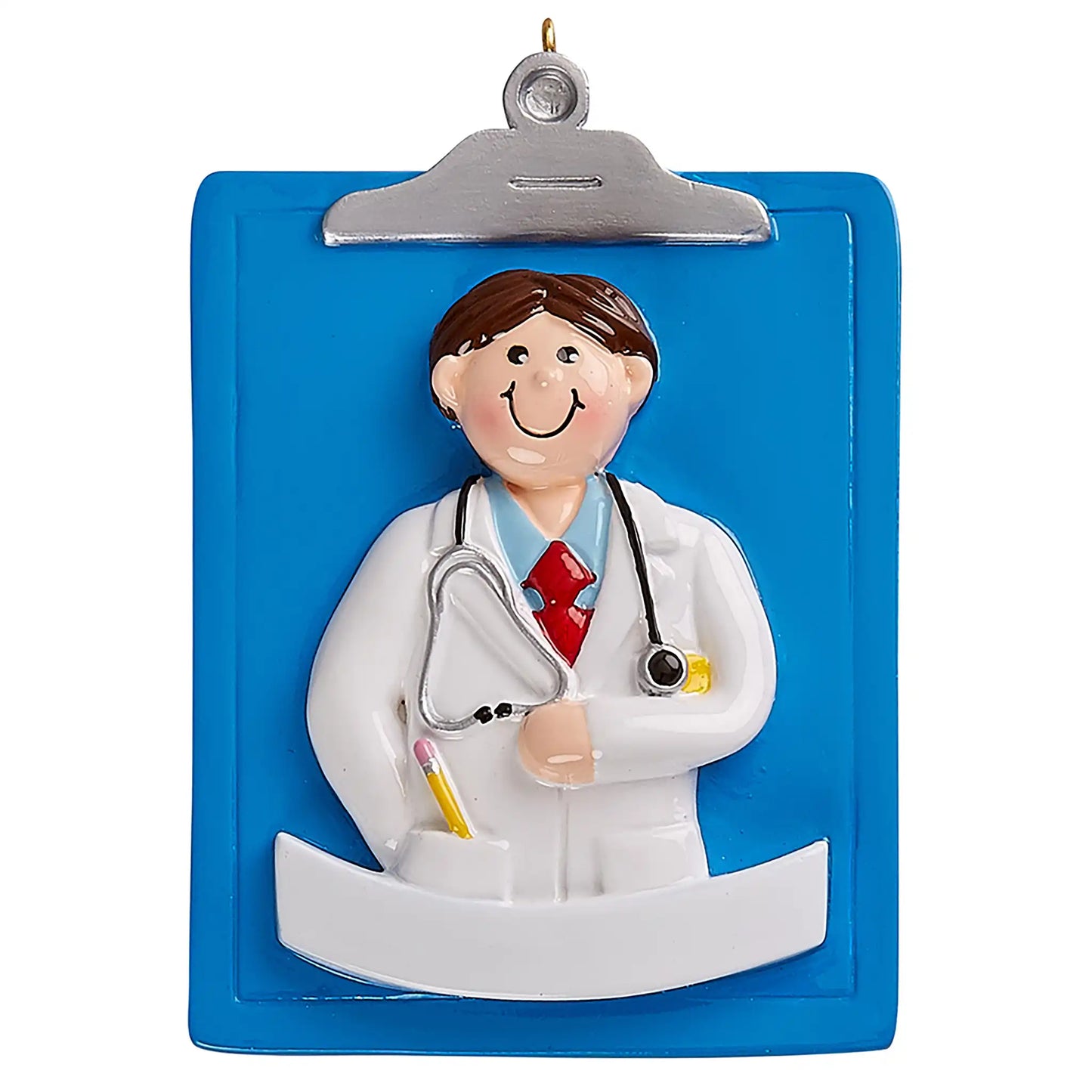 Doctor Guy Clipboard Personalized Ornament
