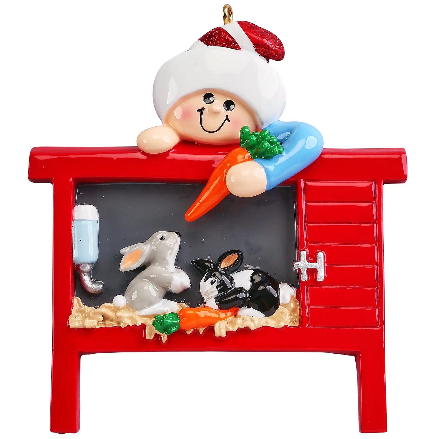 Pet Bunny Rabbits Personalized Ornament