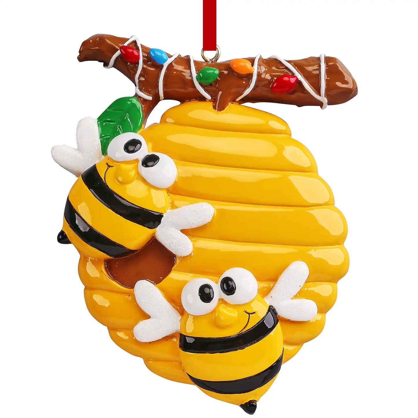 Honey Bees Couple Christmas Ornament