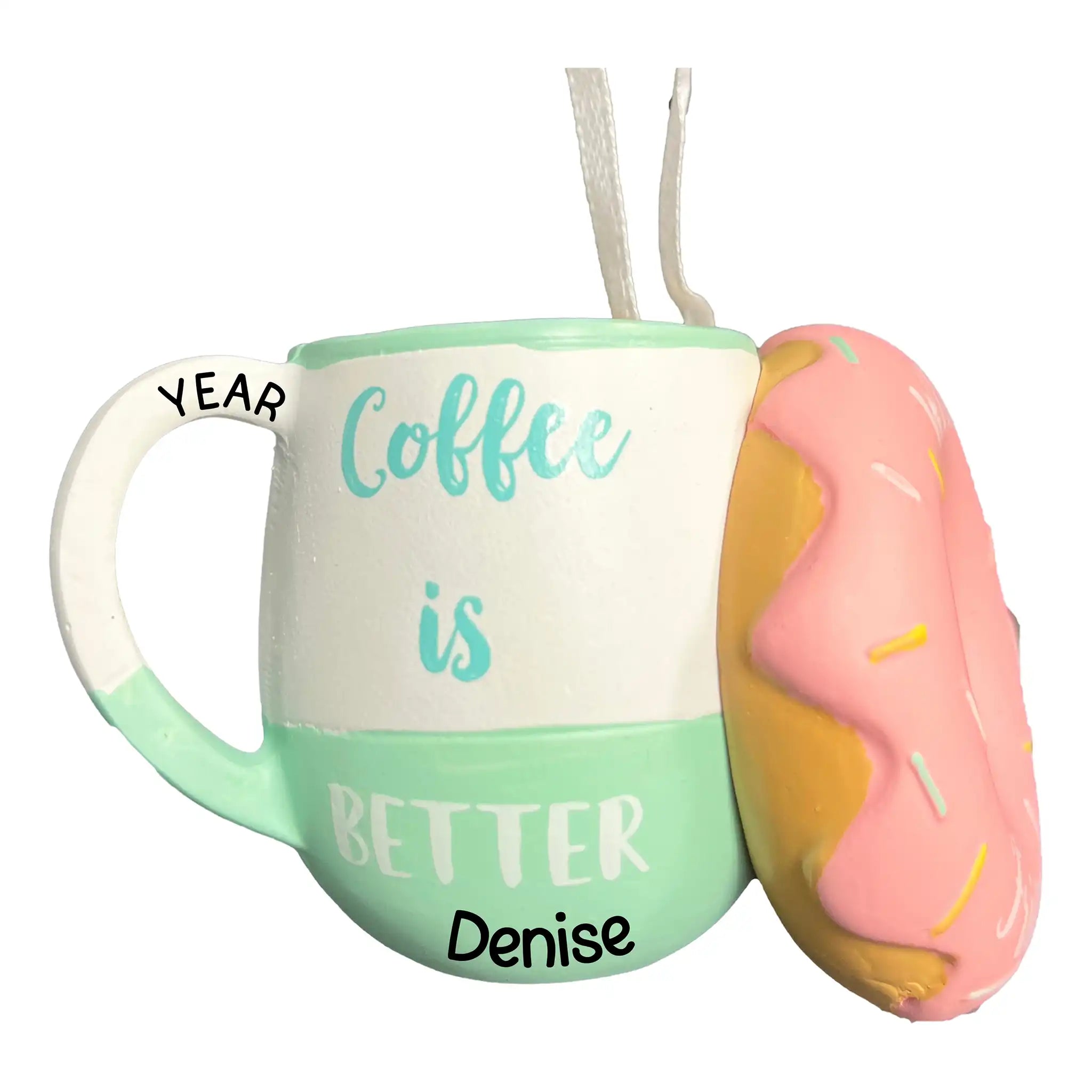 a coffee mug is a donut Hallmark 3.5