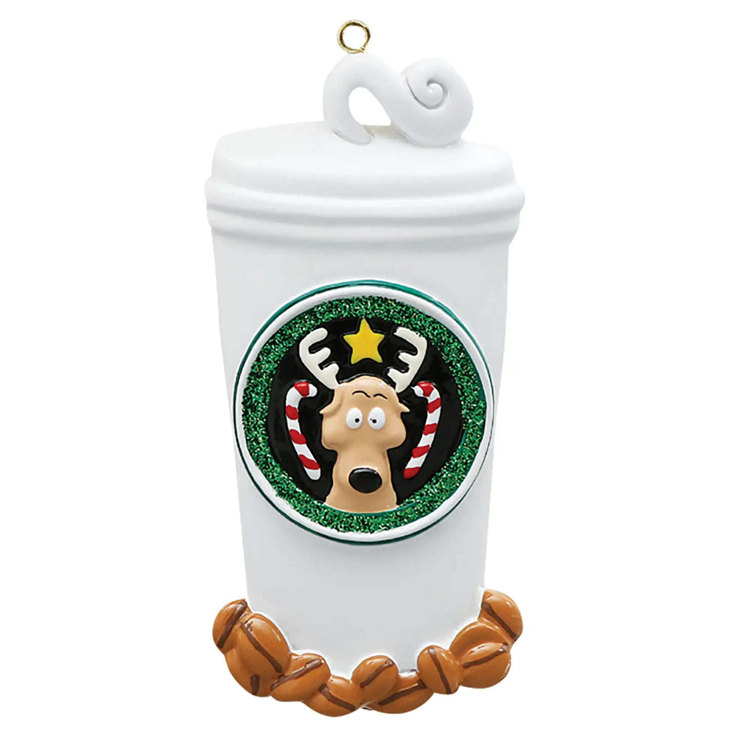 Coffee Lover Cup Personalized Ornament