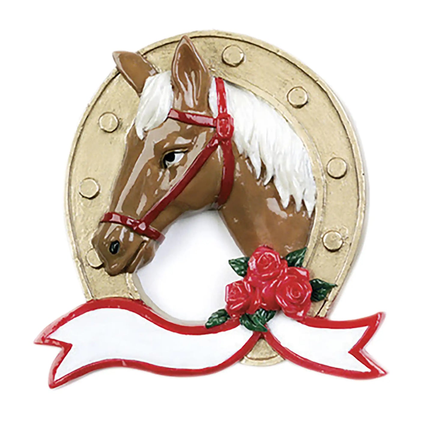 Adorno navideño de caballo