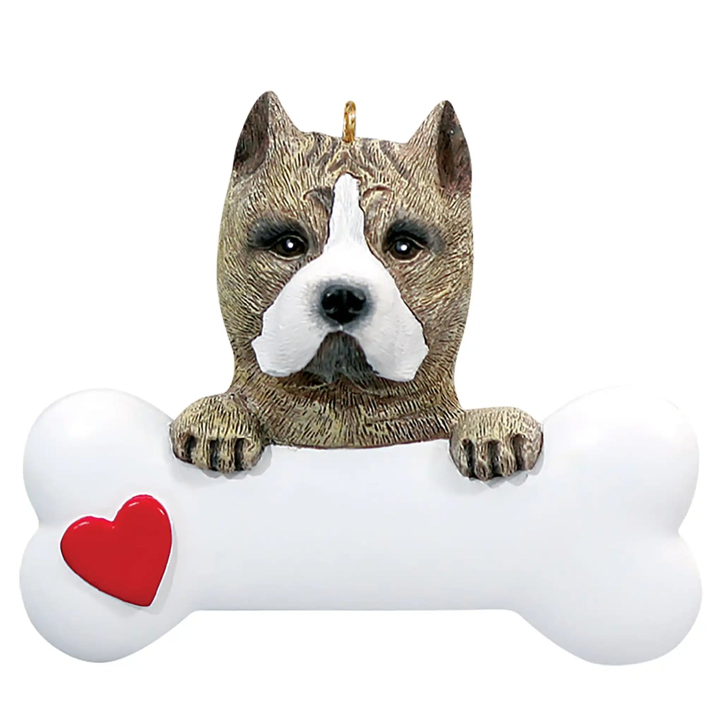 Adorno navideño de Pitbull Dog Bog