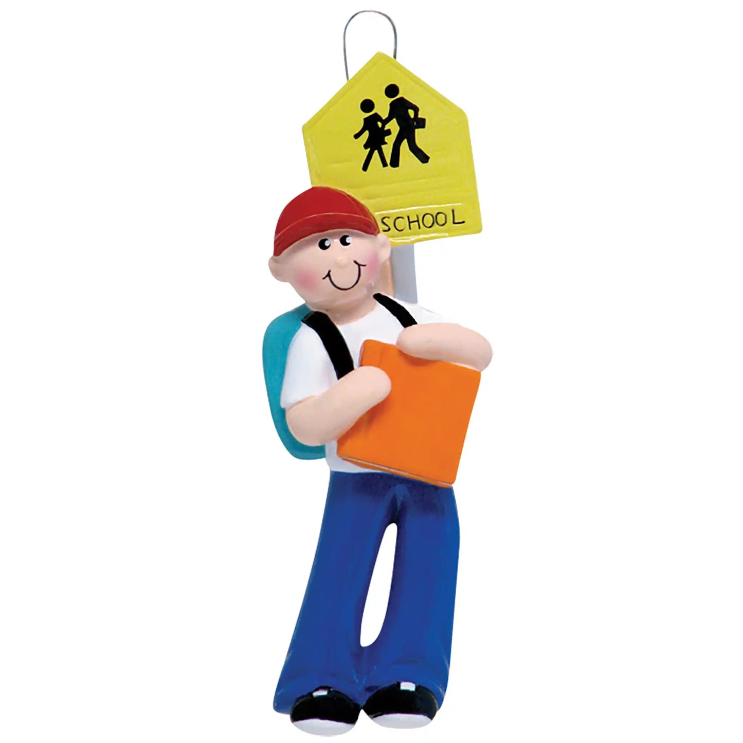 School Boy Personalized Ornament