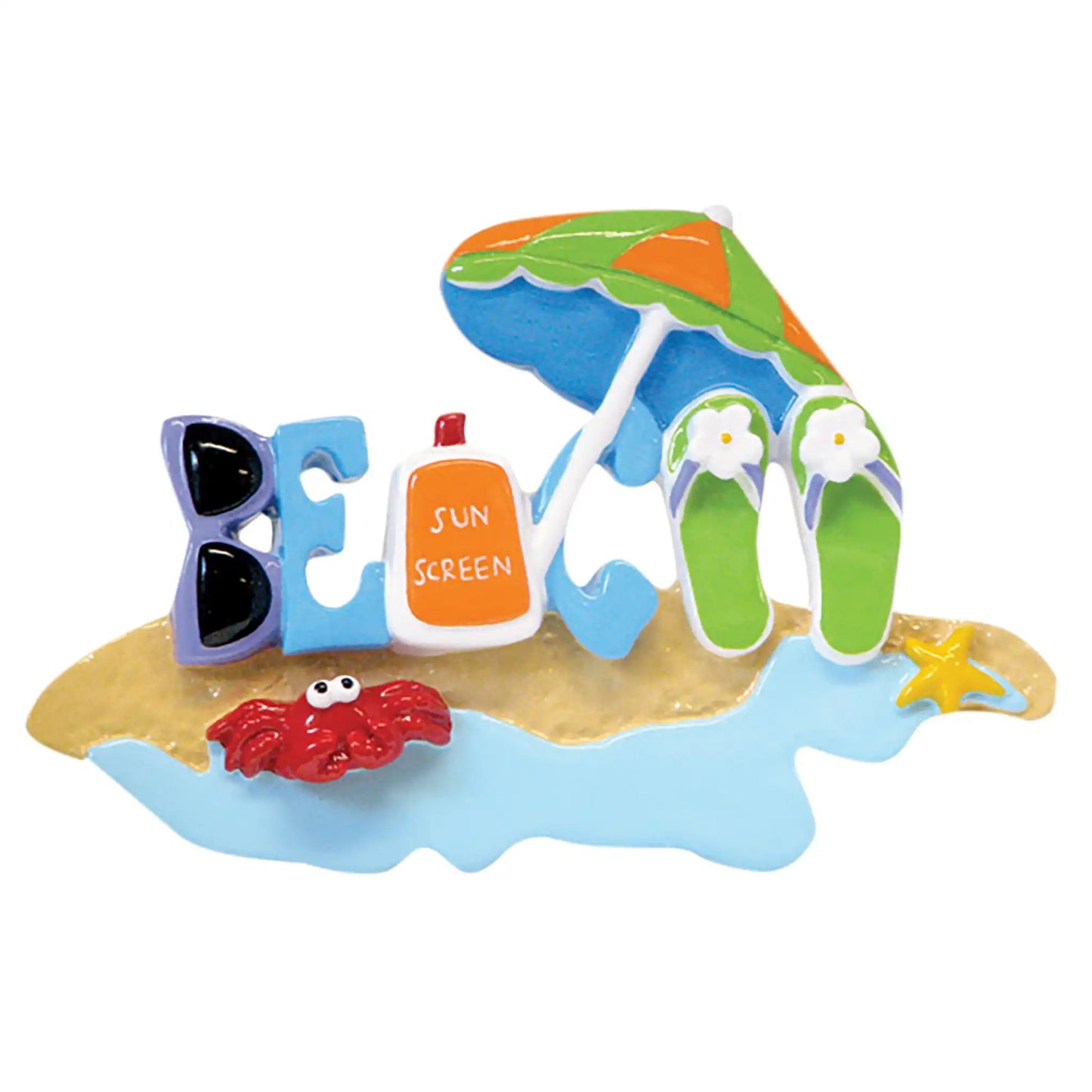 Beach Bum Christmas Ornament