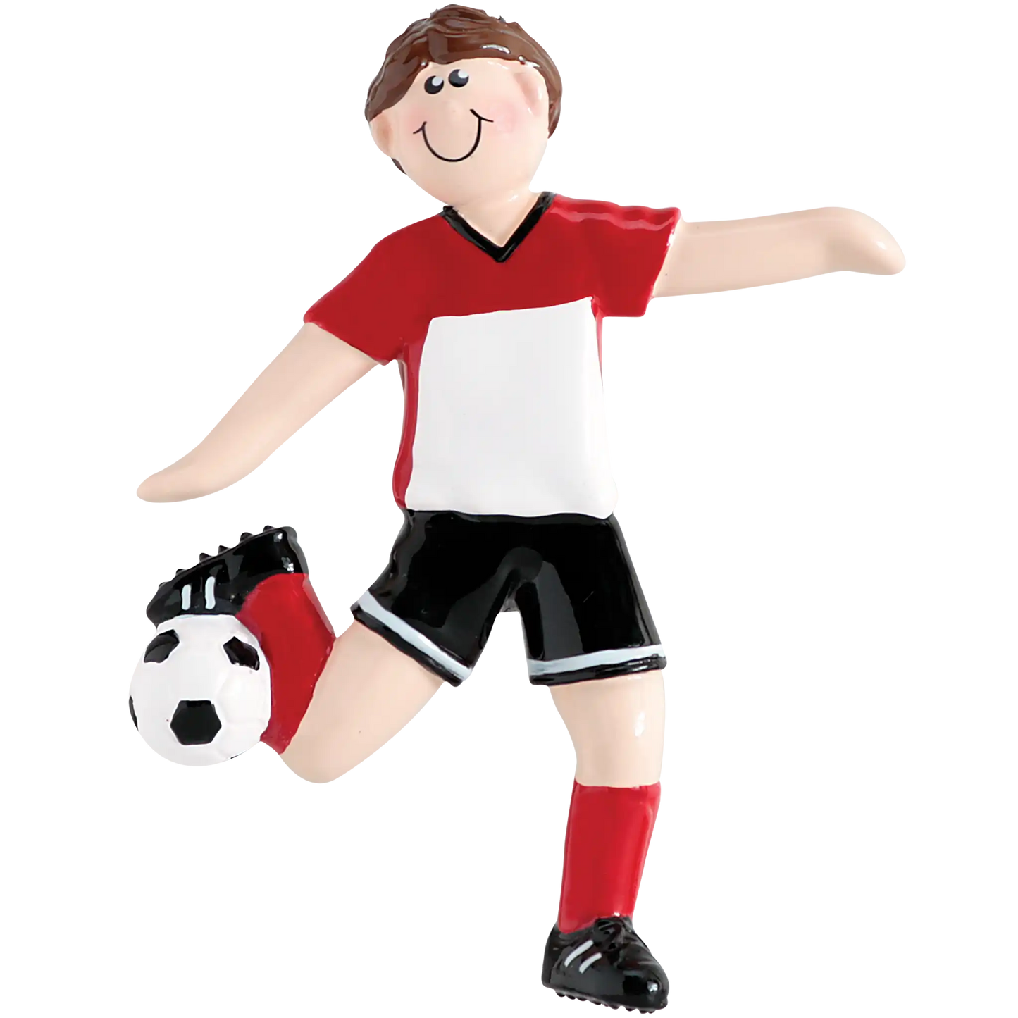 Soccer Player Personalized Ornament - Guy