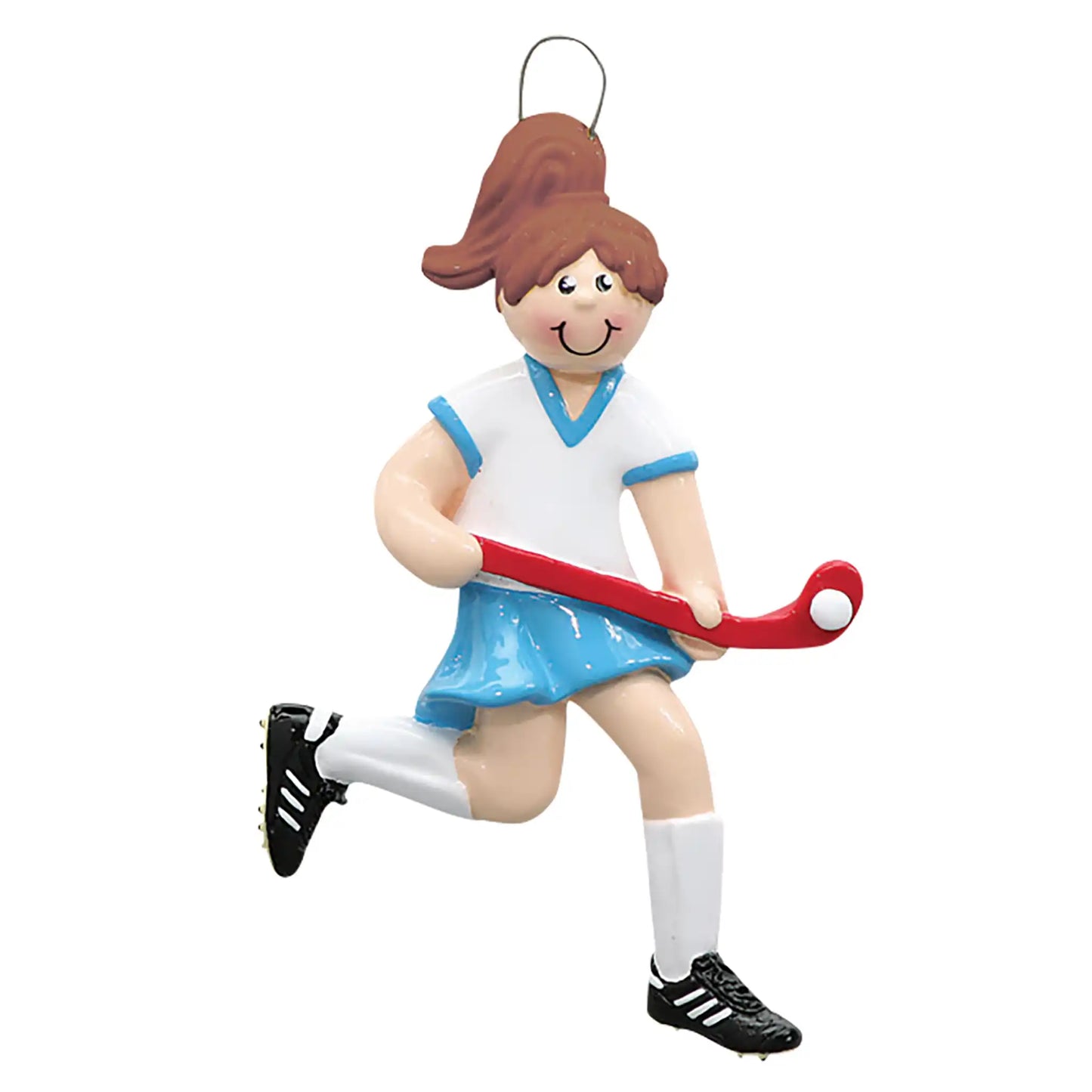 Field Hockey Girl Personalized Ornament