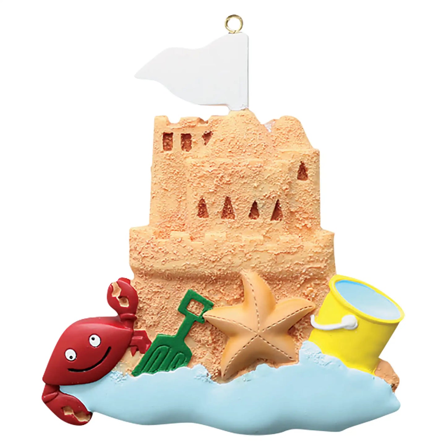 Sand Castle Beach Christmas Ornaments