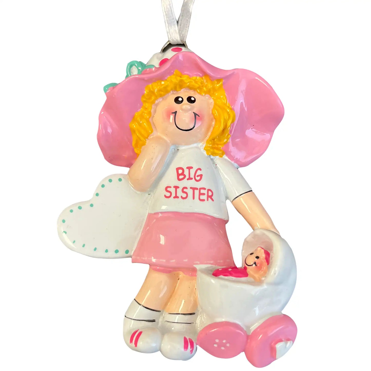 Big Sister Blonde Personalized Ornament