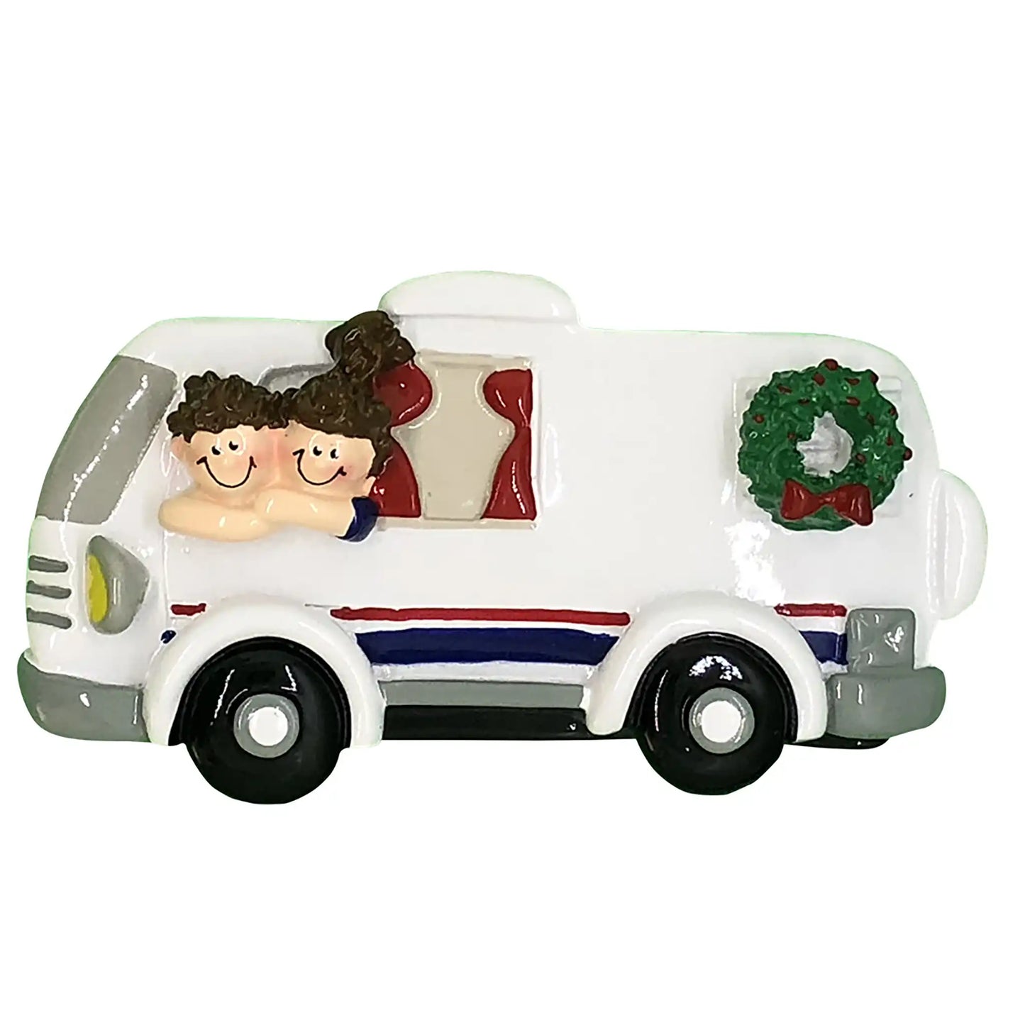 RV Camping Couple Christmas Ornament