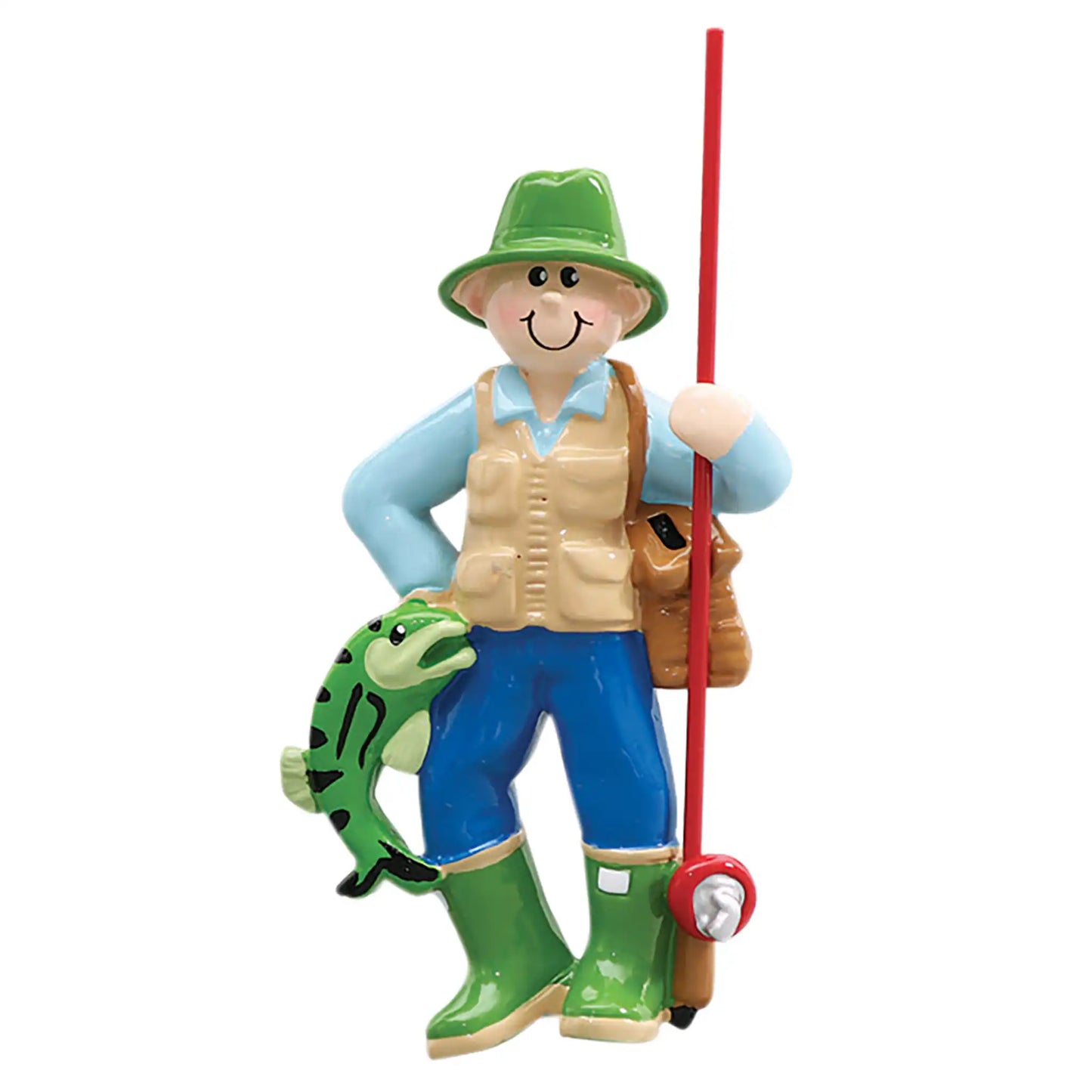 Fly Fisherman Personalized Ornament