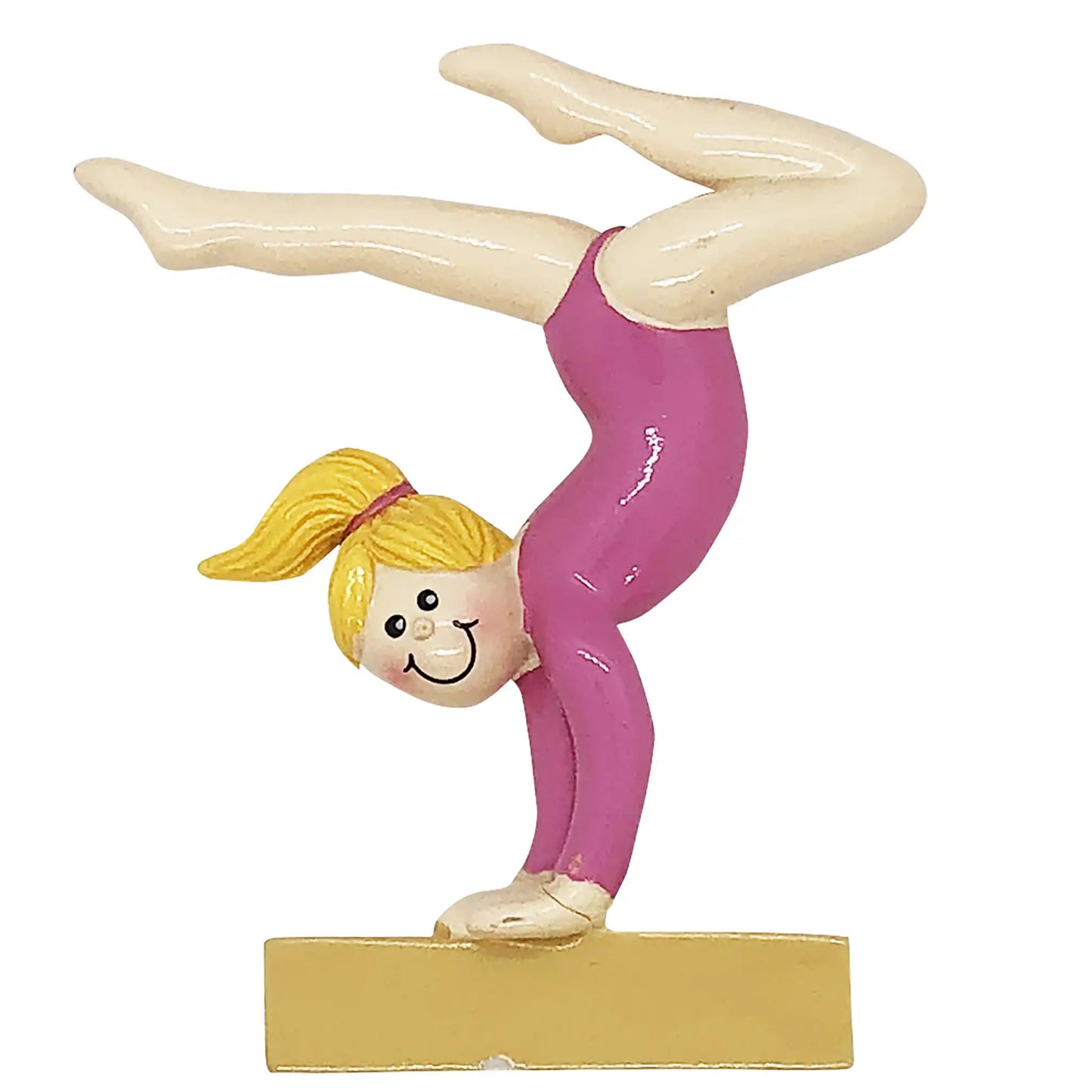 Gymnast Beam Personalized Ornament - Blonde