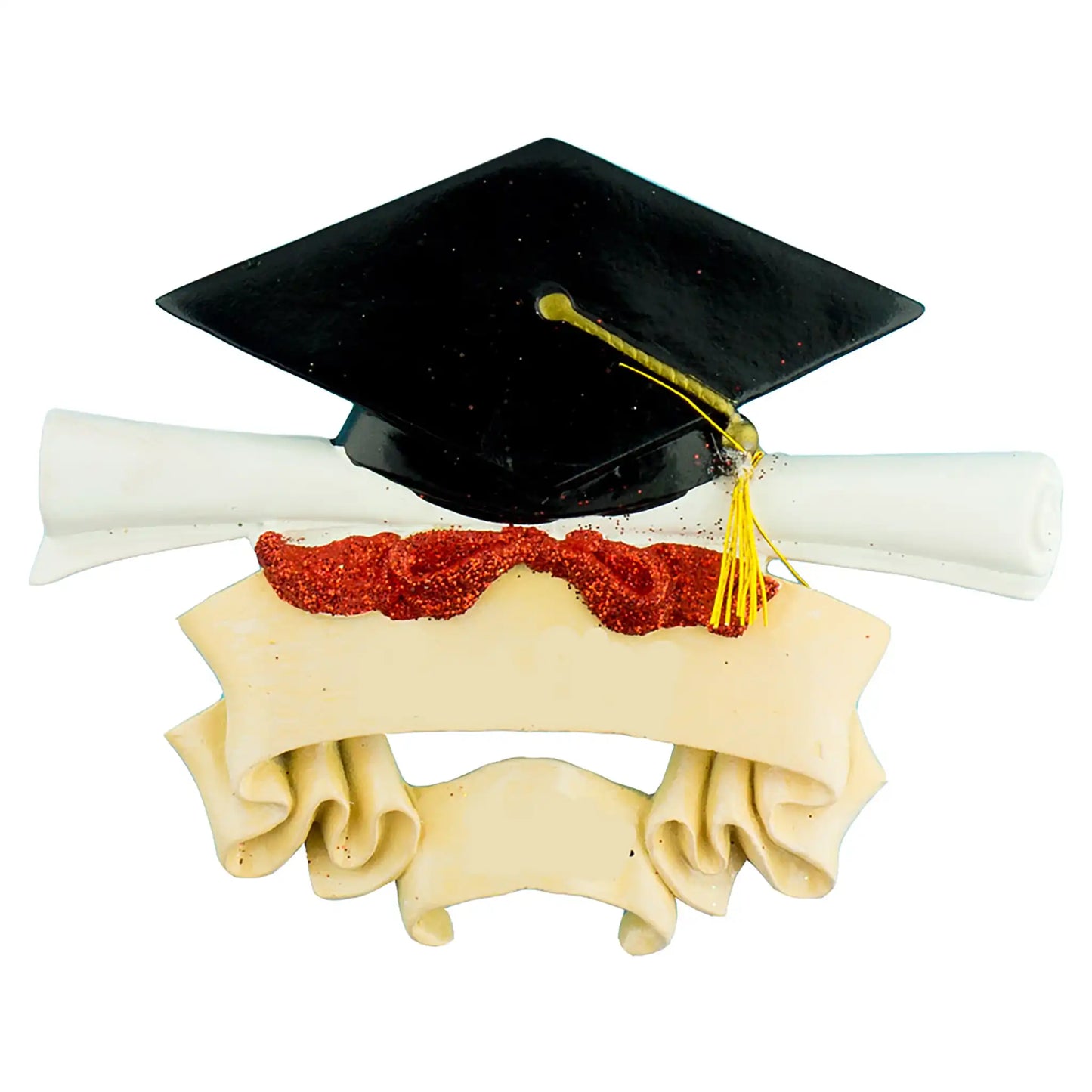 Graduation Cap and Scroll Personalized Ornament
