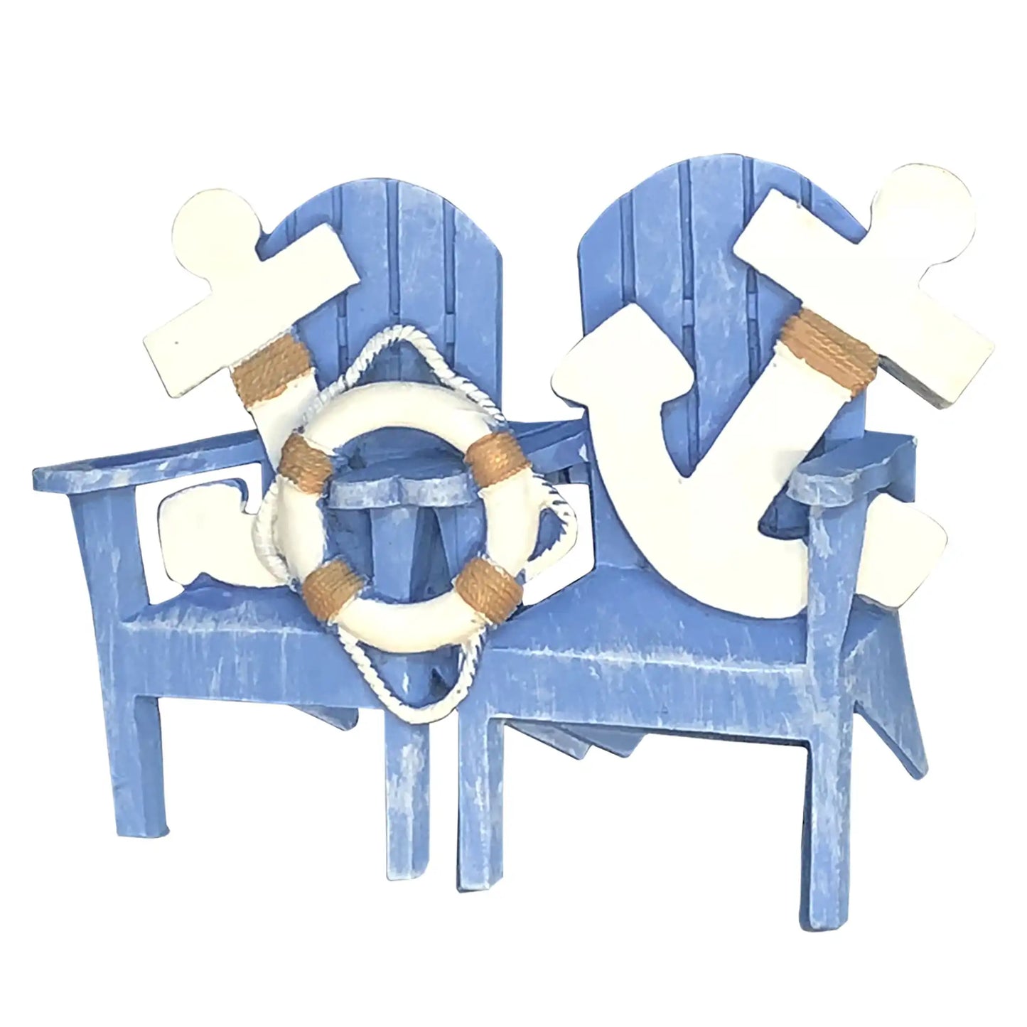 Nautical Adirondack Chairs Personalized Ornament