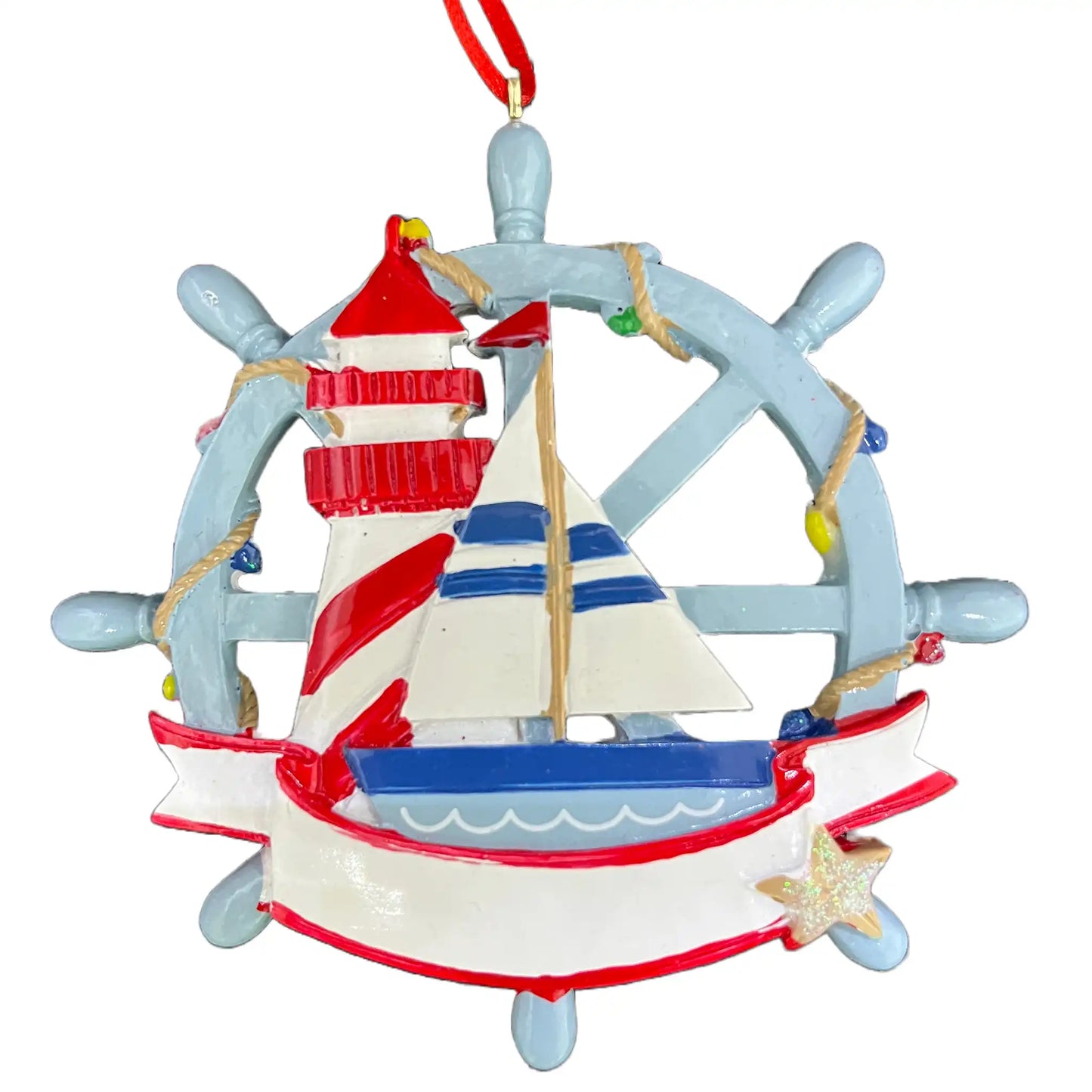 Nautical Sailboat Personalized Ornament