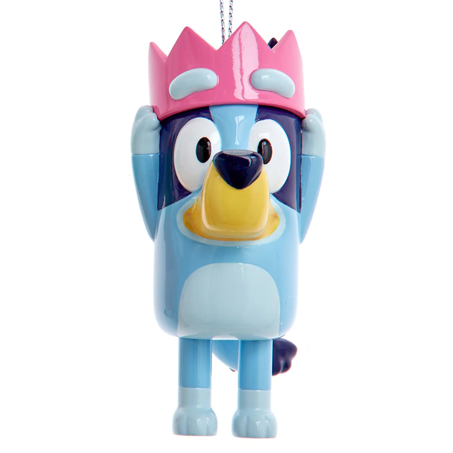 Adorno navideño de Bluey con corona