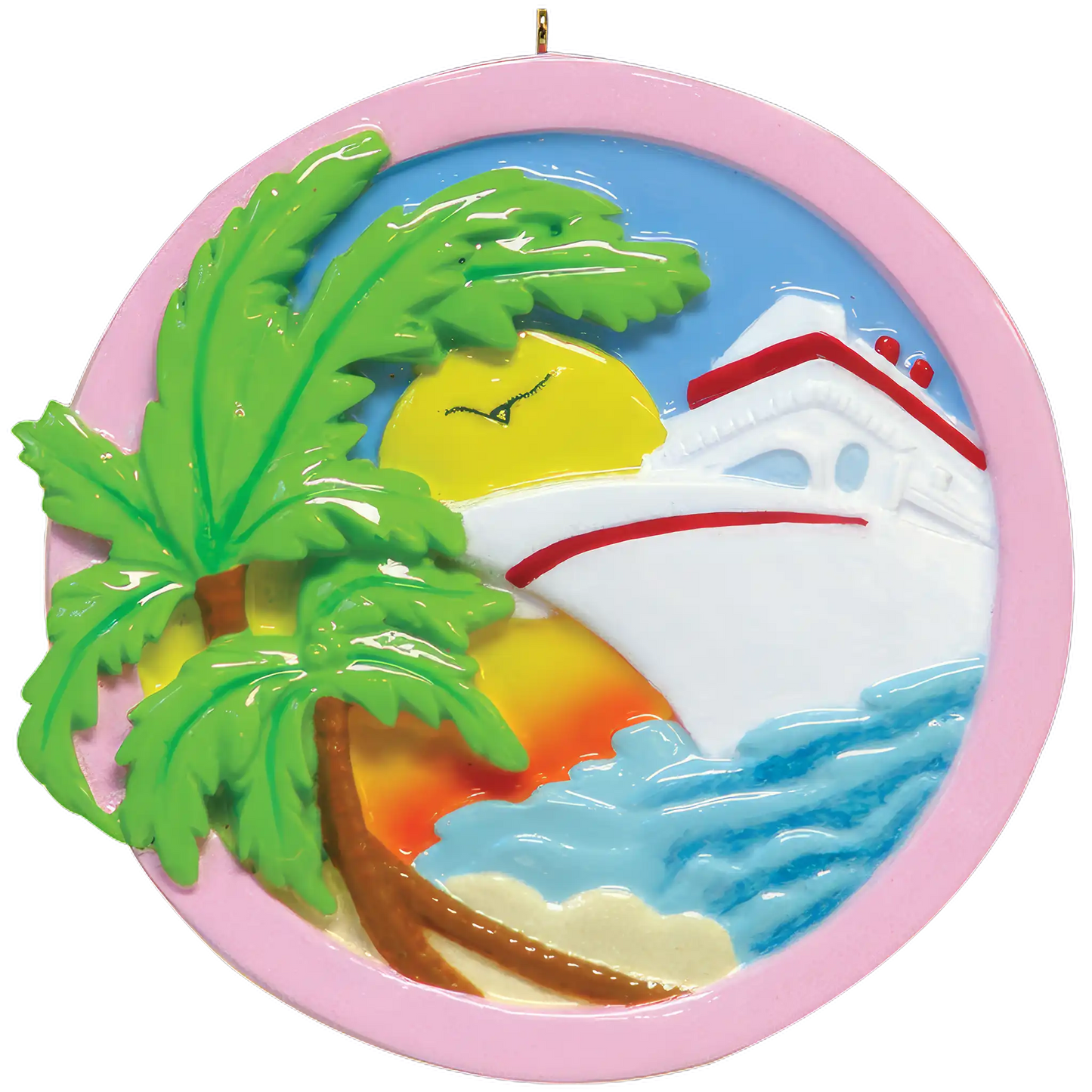 Cruise Ship Tropical Personalized Ornament