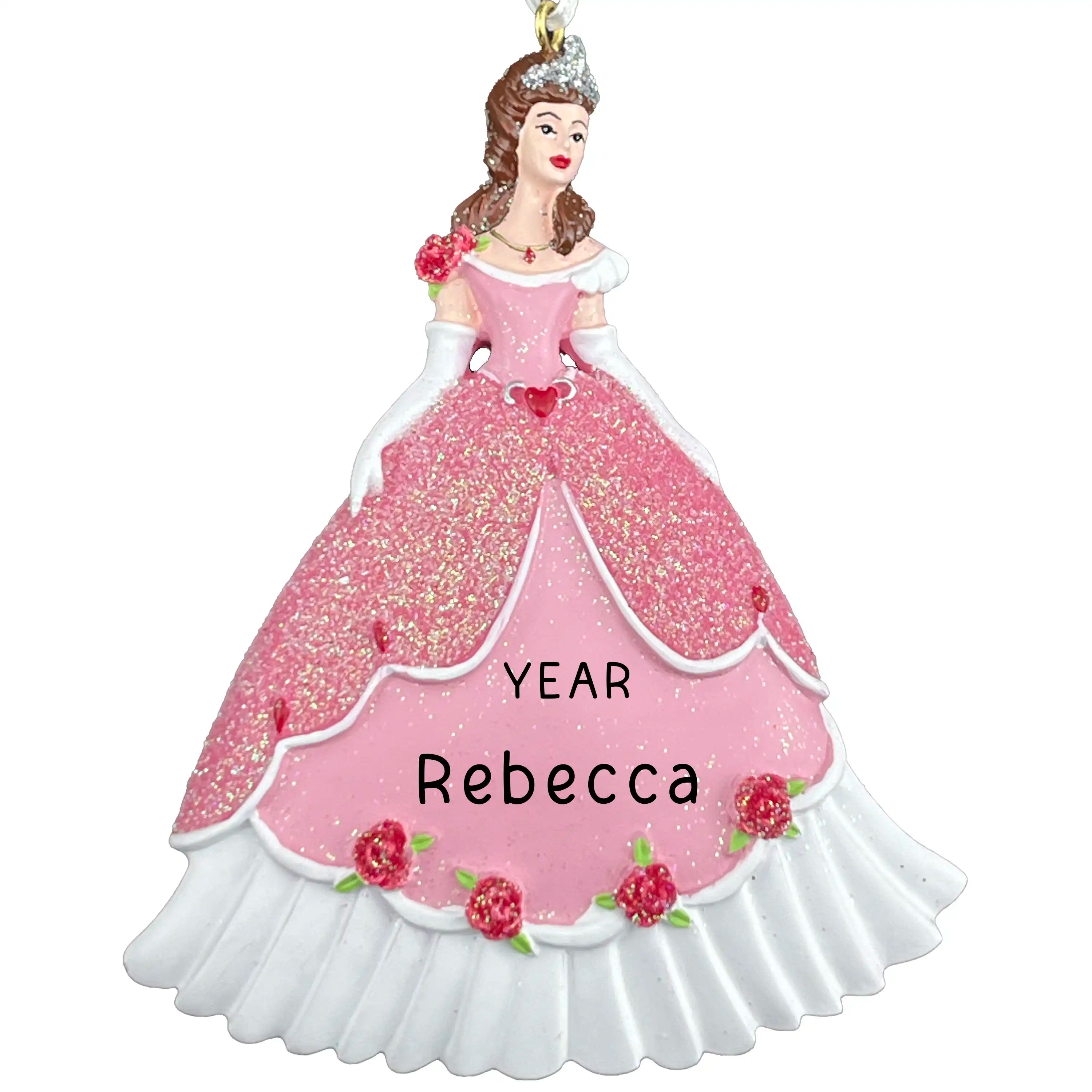 Personalized Princess Christmas Ornament