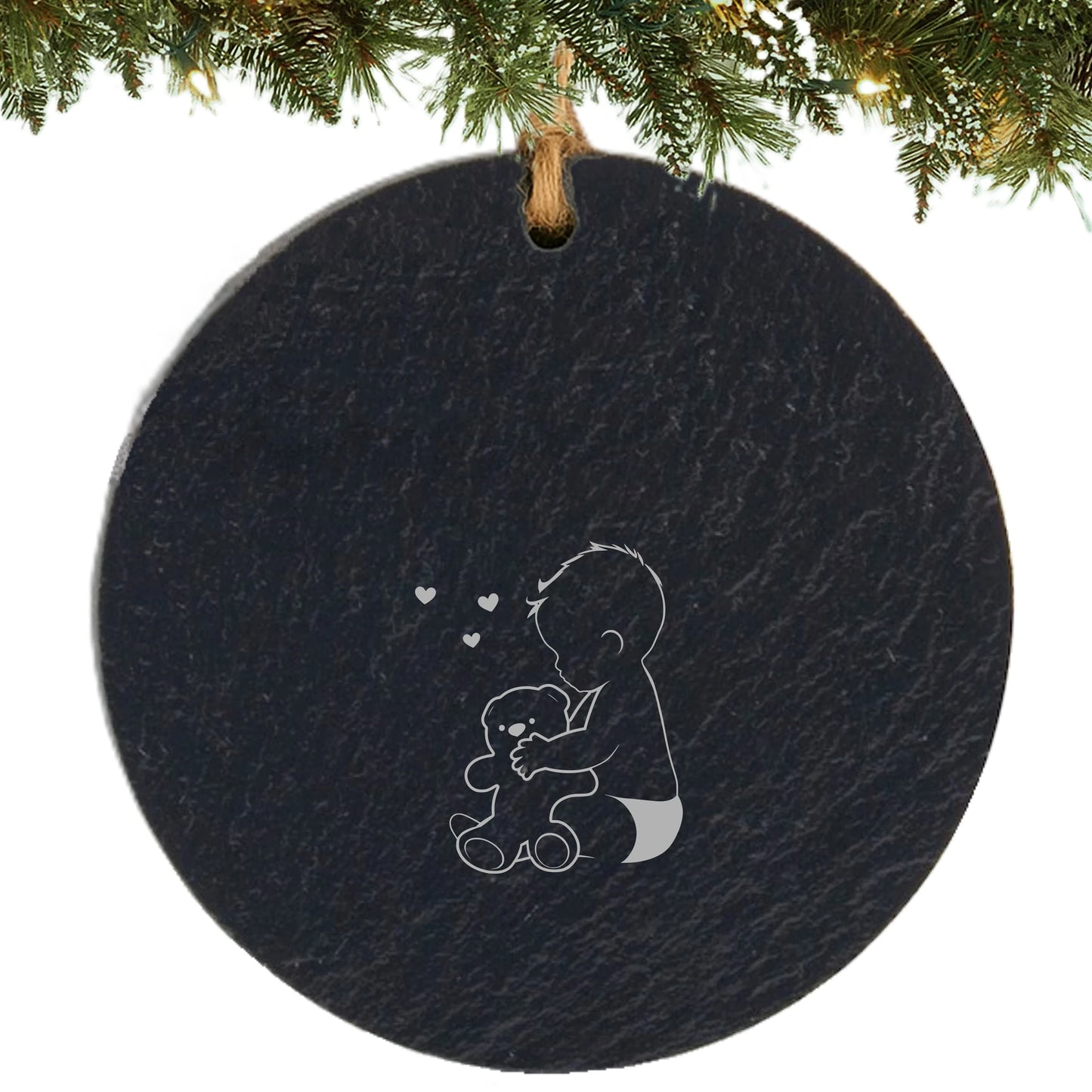 Baby's First Personalized Christmas Ornament - Baby & Stats