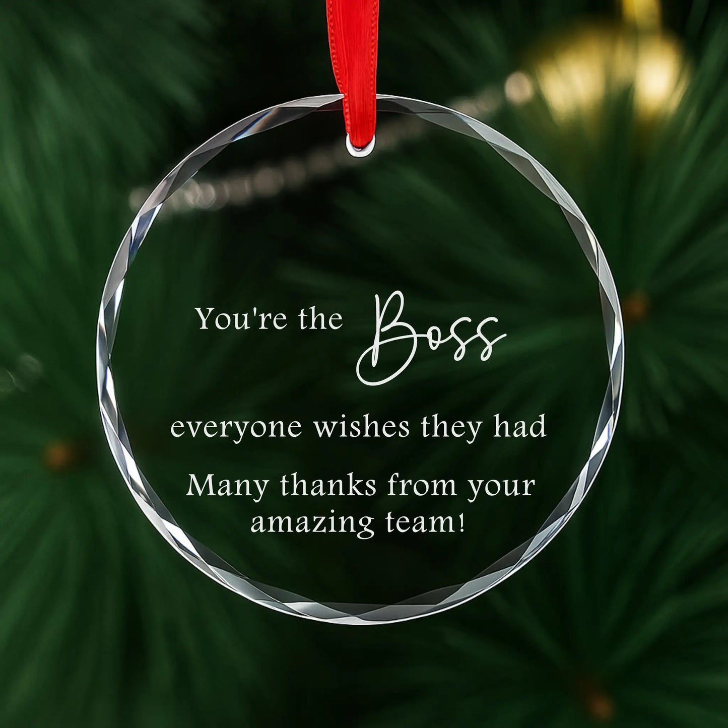 Best Boss Personalized Appreciation Ornament