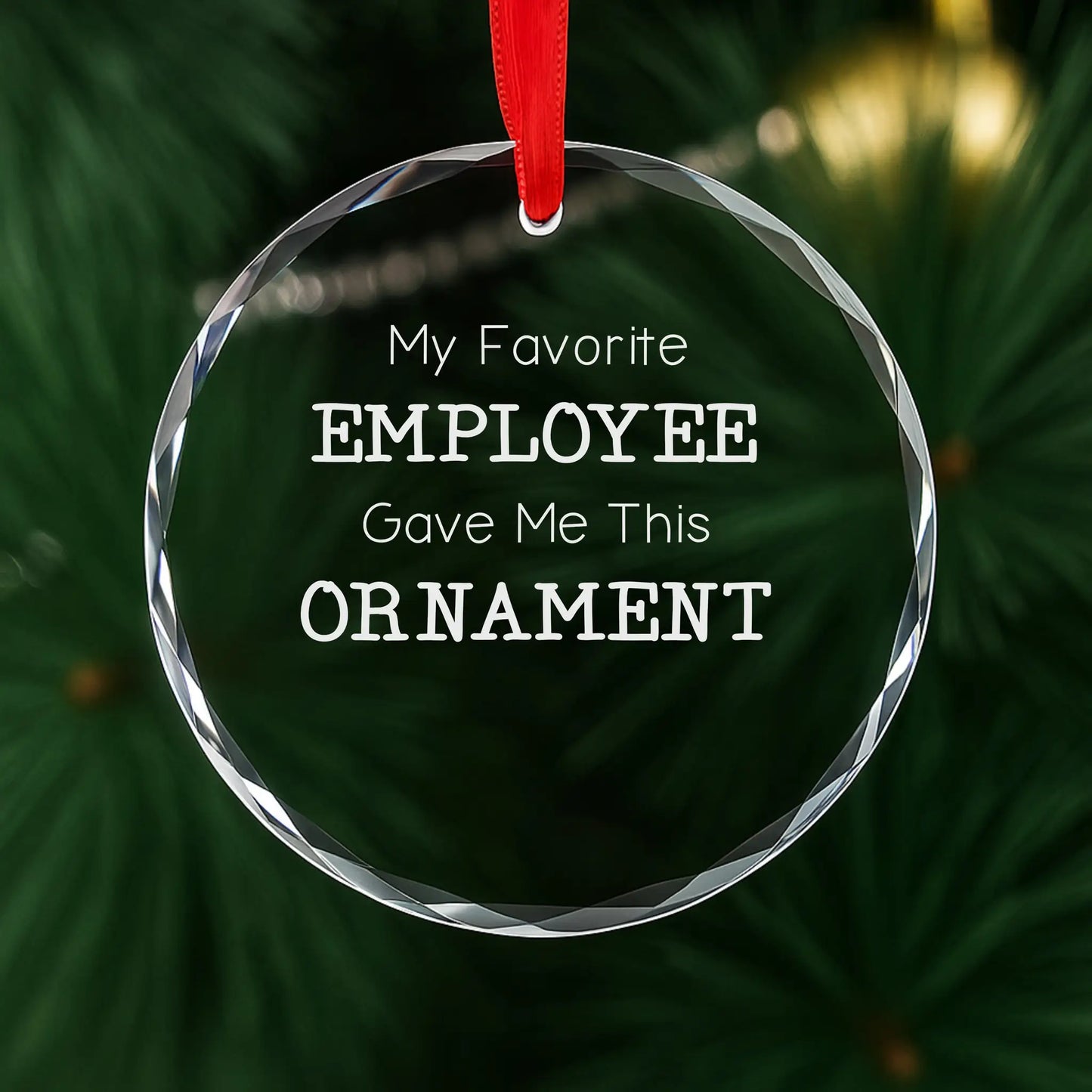 Favorite Employee Personalized Ornament