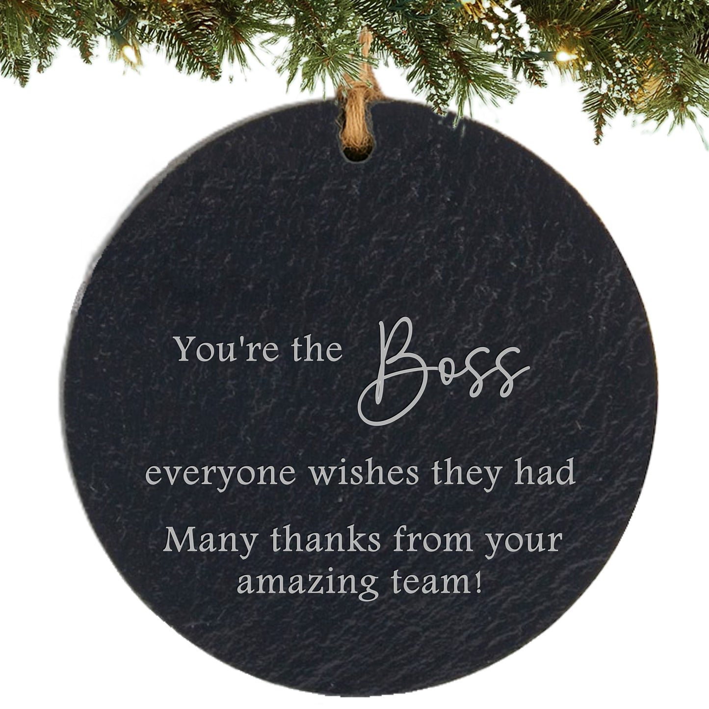 Boss Personalized Ornament – Custom Boss Appreciation Gift from Team