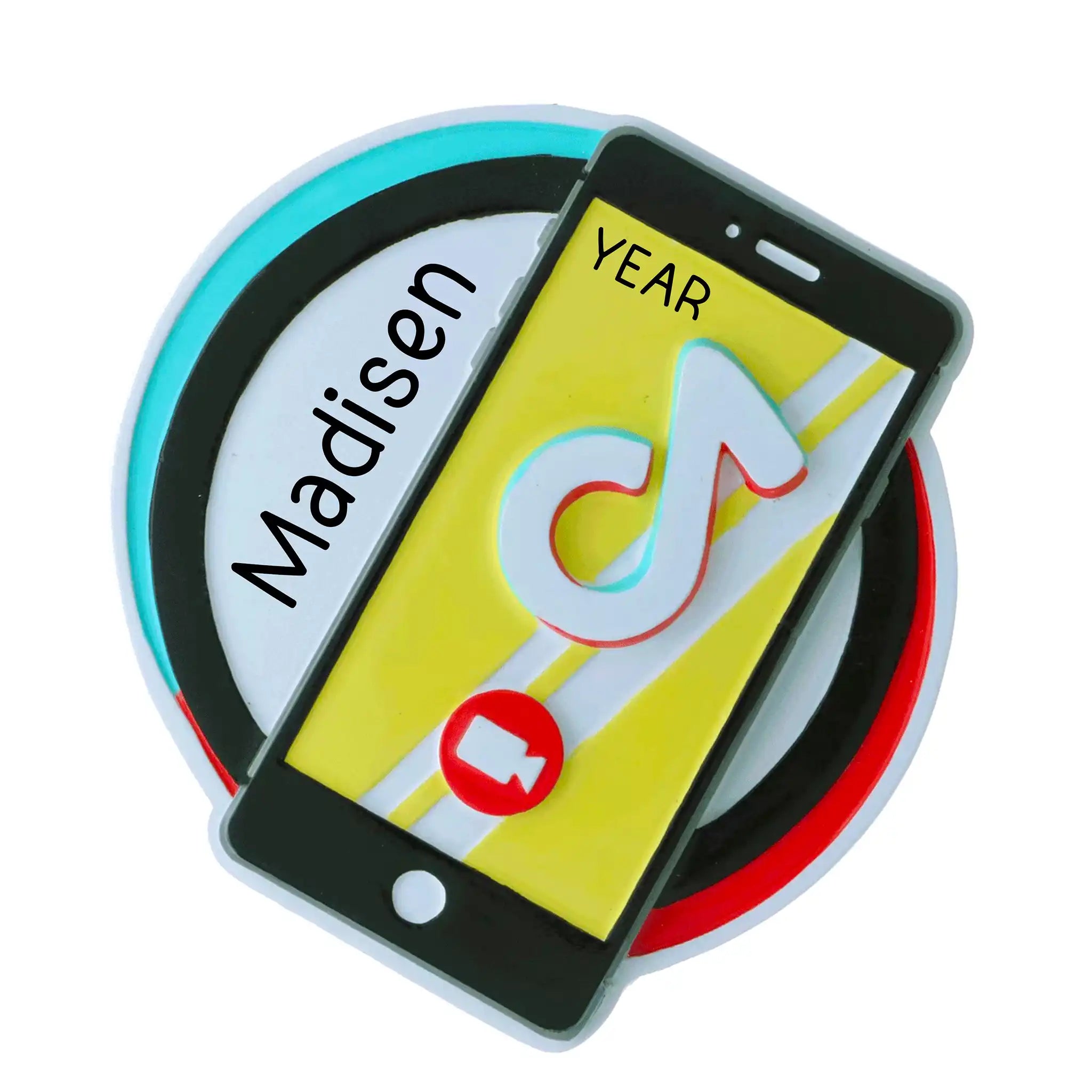 Image showcasing Tik Tok Personalized Influencer Ornament - MyOrnament - MyOrnament.com
