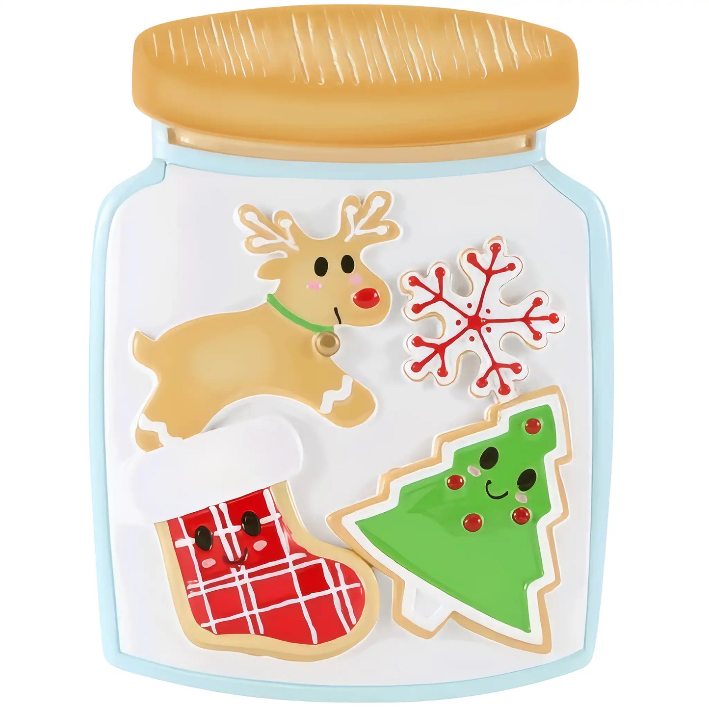 Cookie Jar Family of 3 Personalized Ornament