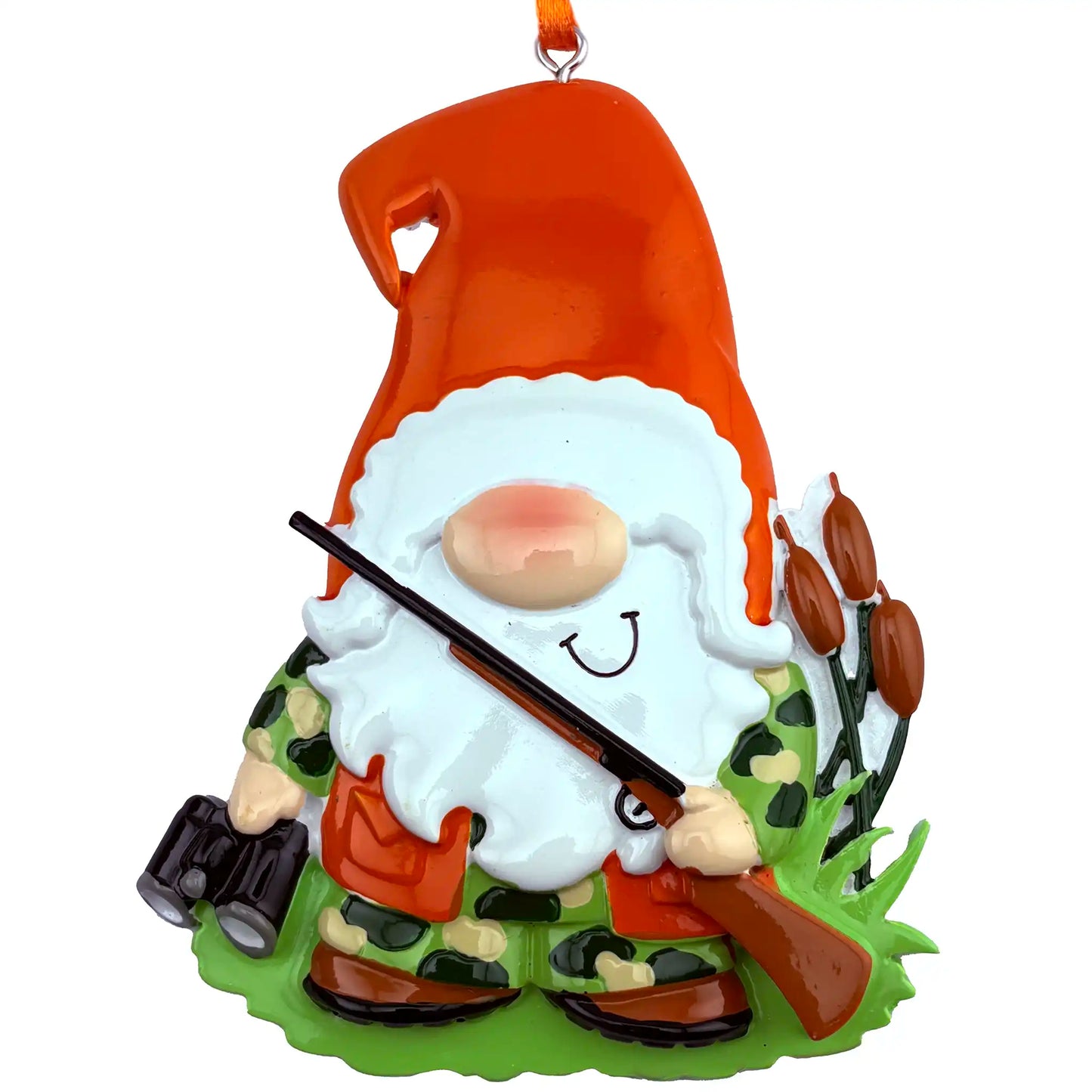 Hunting Gnome Personalized Ornament