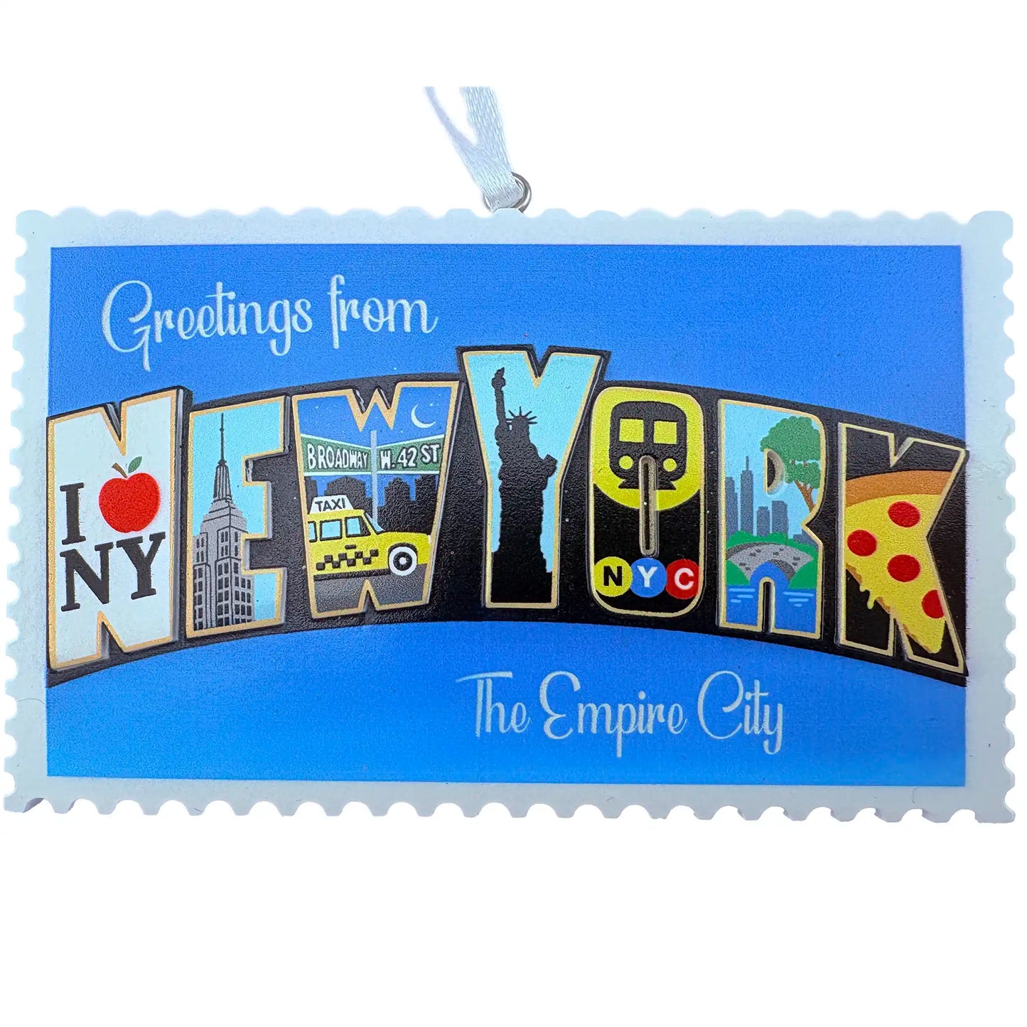 NYC Postcard Personalized Ornament