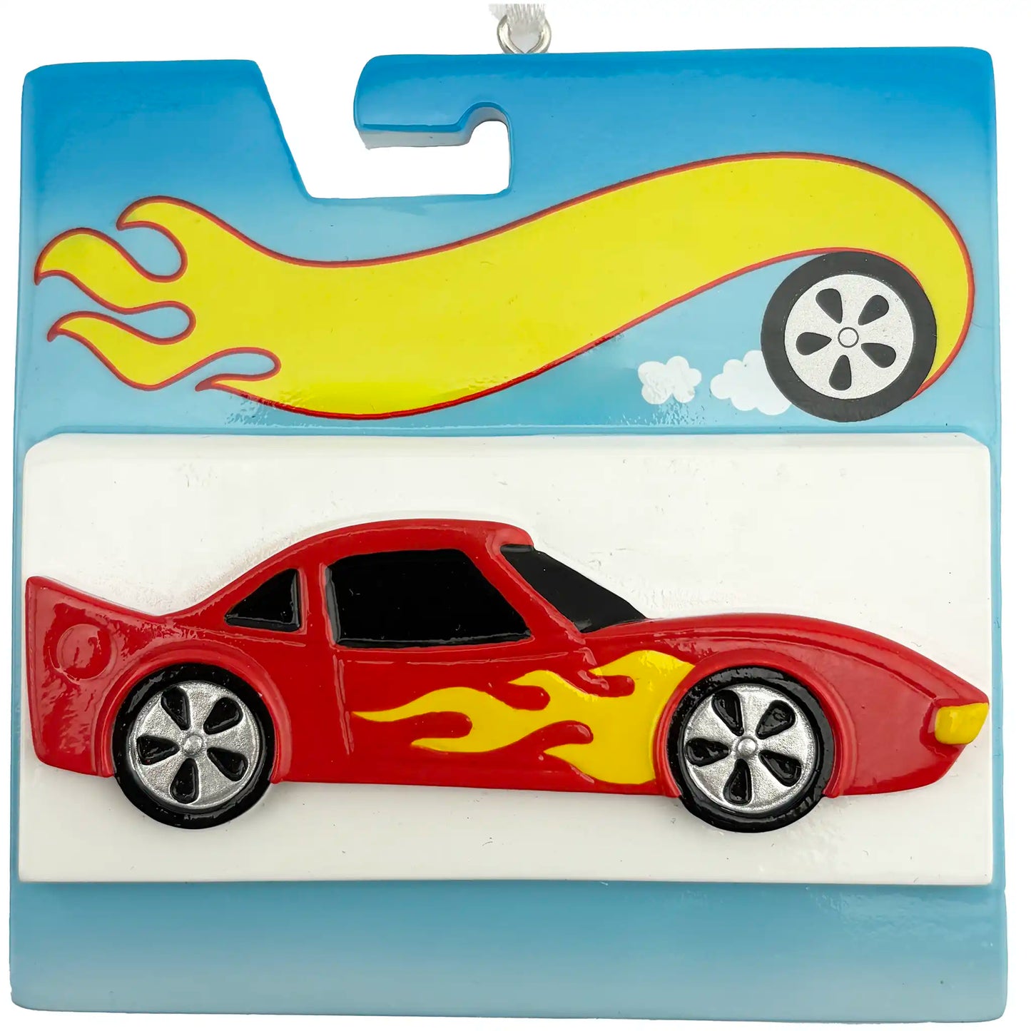 Hot Car Wheels Personalized Ornament