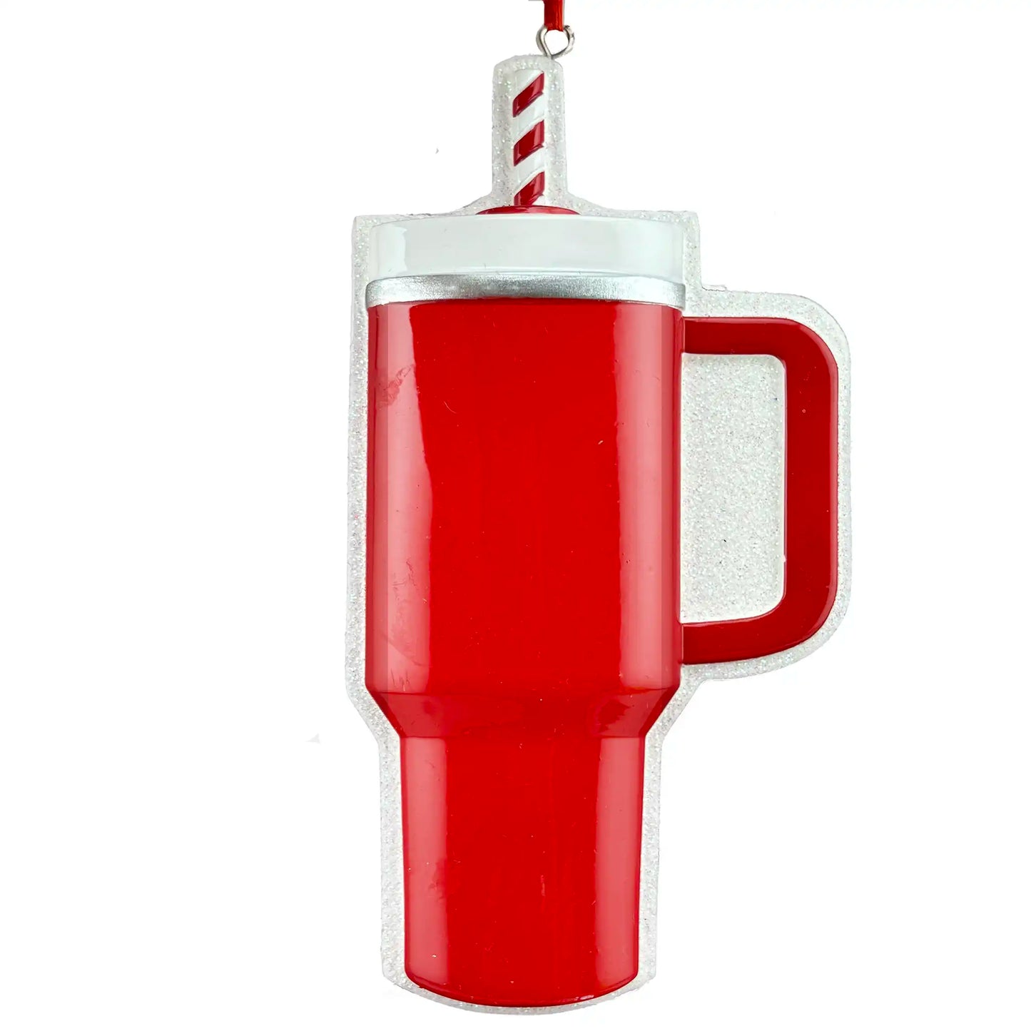 Adorno personalizado de la Copa Stanley en forma de vaso rojo