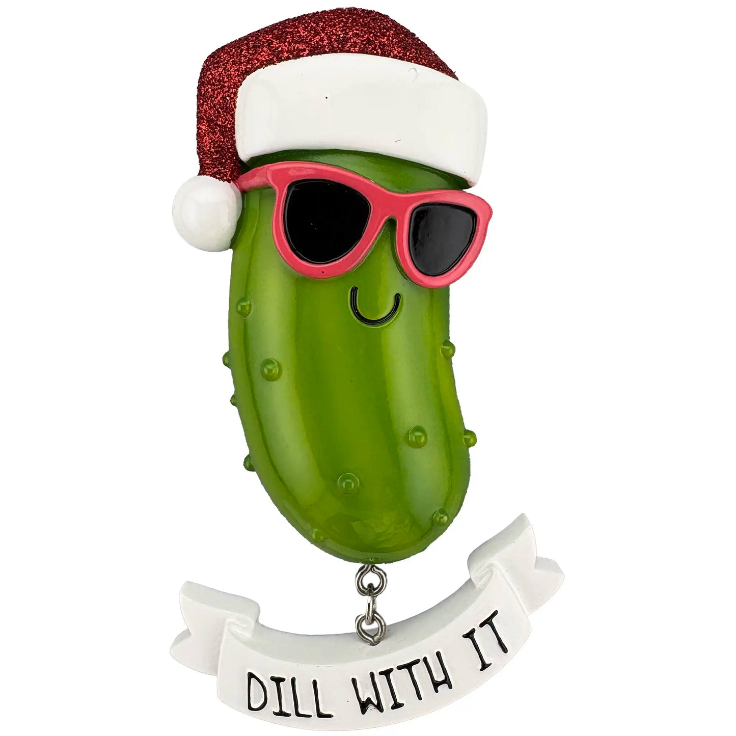 Pickle Personalized Ornament - Dill With It
