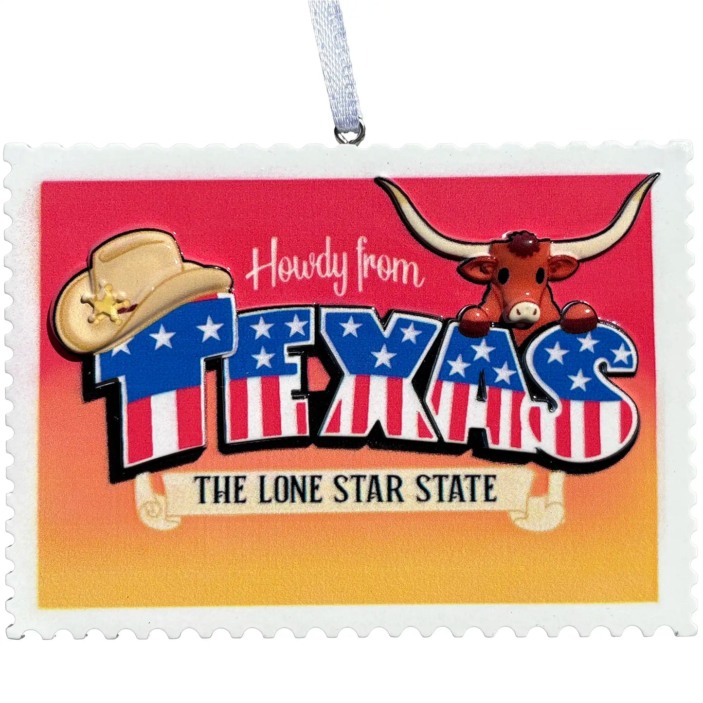 Texas Postcard Personalized Ornament