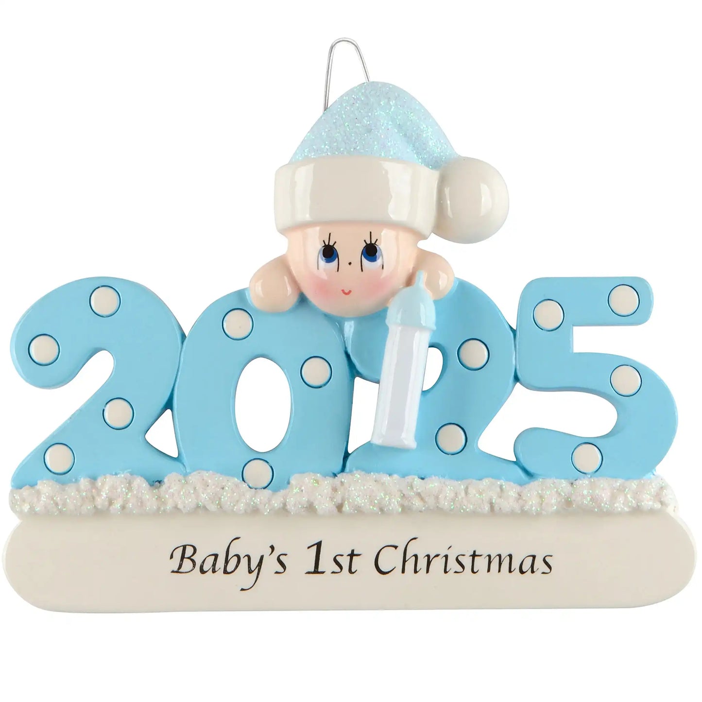 Baby Boy 1st Christmas 2025 Personalized Ornament