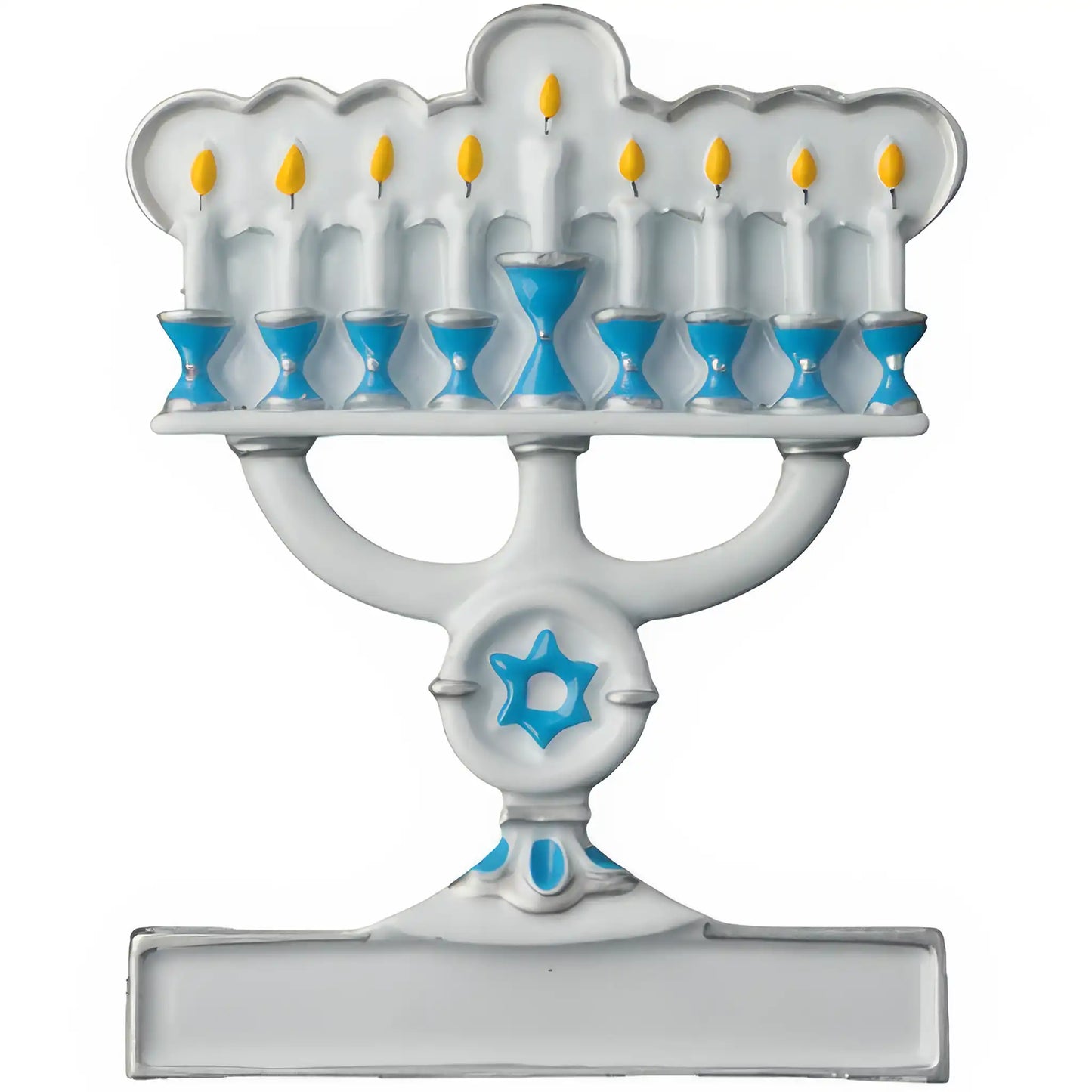 Adorno personalizado de la Menorá de Hanukkah